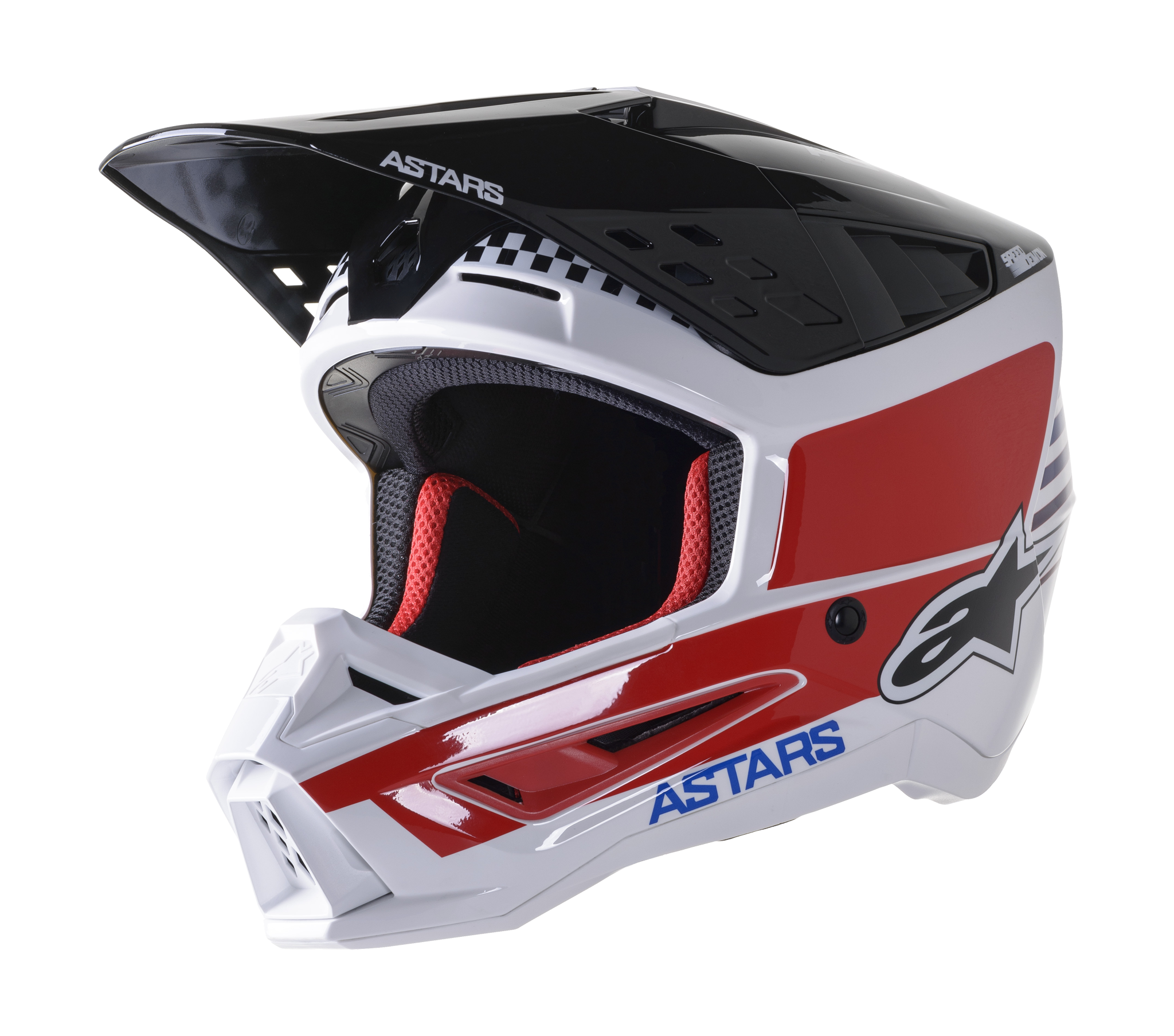 Alpinestars Crosshelm S-M5 22.05 Speed - Wit / Navy / Rood