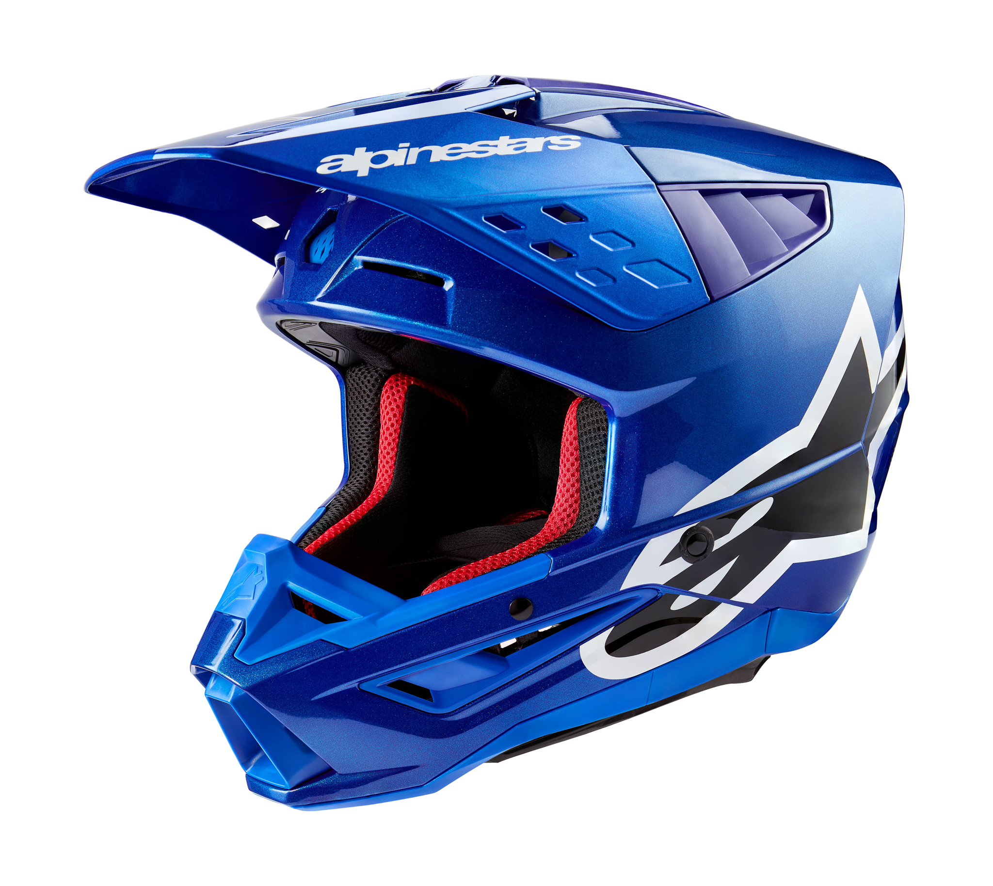 Alpinestars Crosshelm S-M5 Corp - Glans Blauw