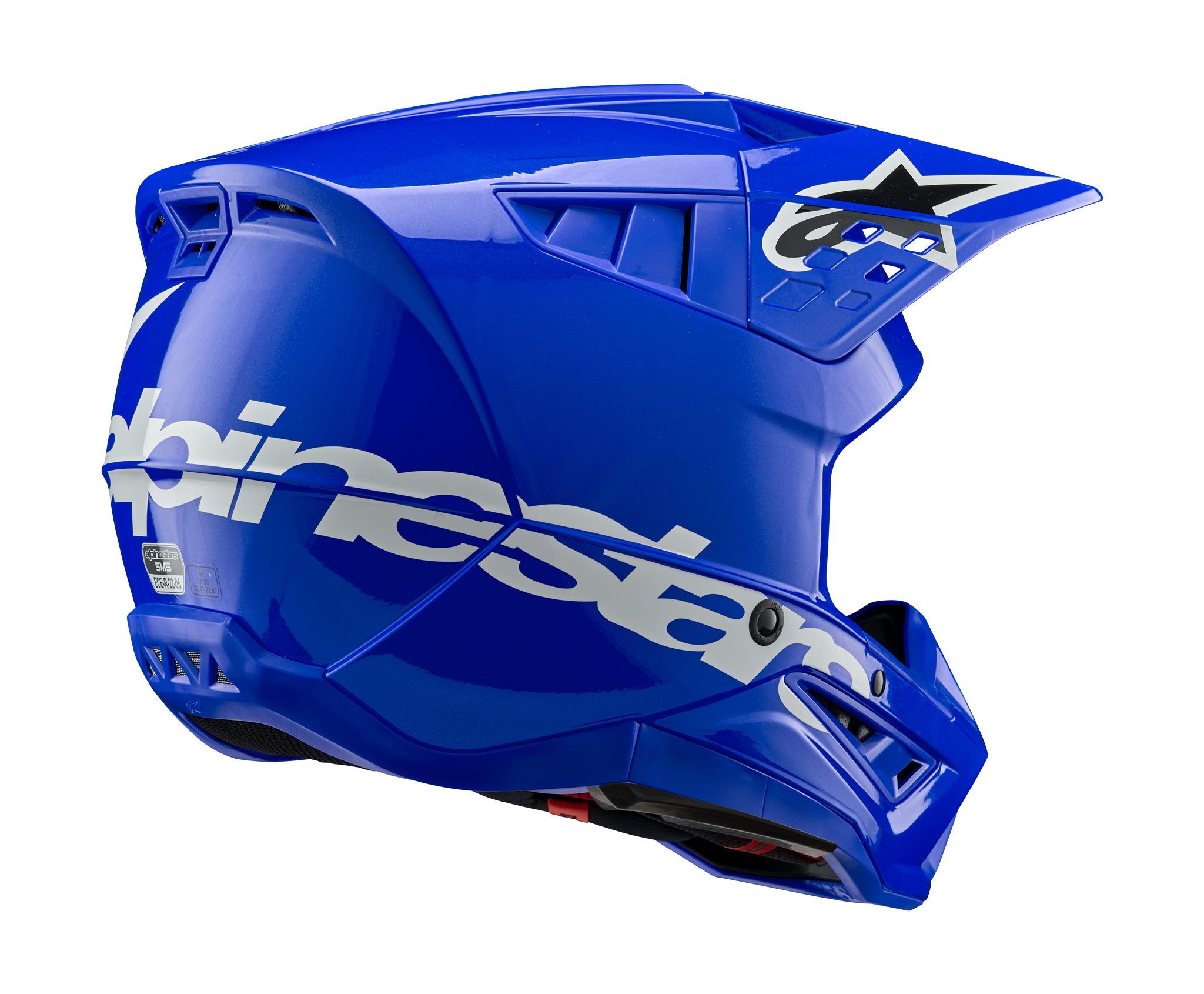 Alpinestars Crosshelm S-M5 Corp - Glans Blauw