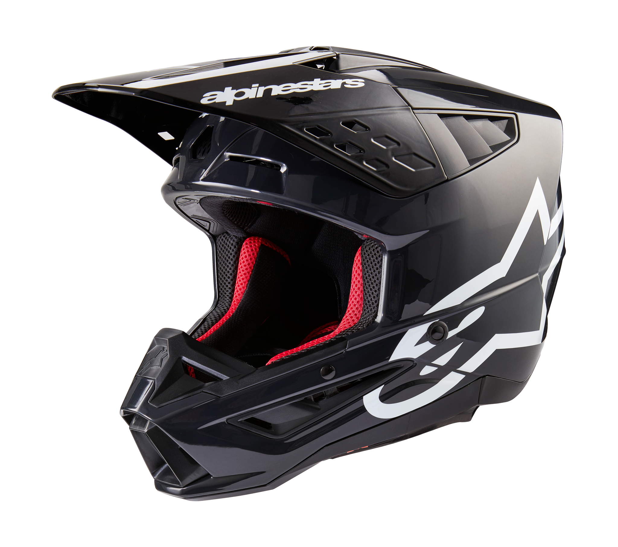Alpinestars Crosshelm S-M5 Corp - Glans Donker Grijs