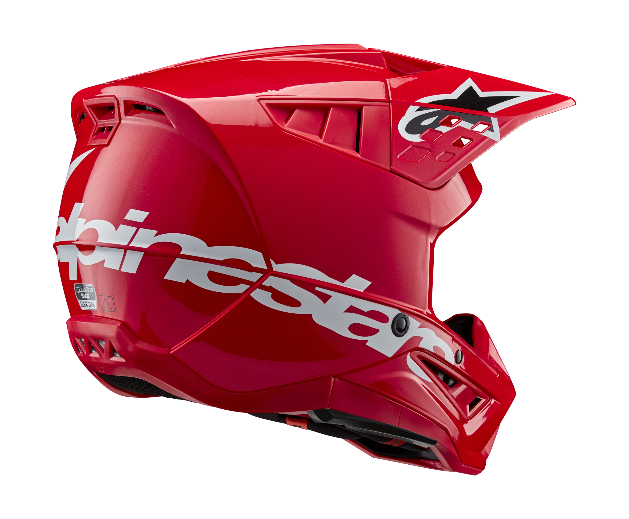 Alpinestars Crosshelm S-M5 Corp - Glans Rood
