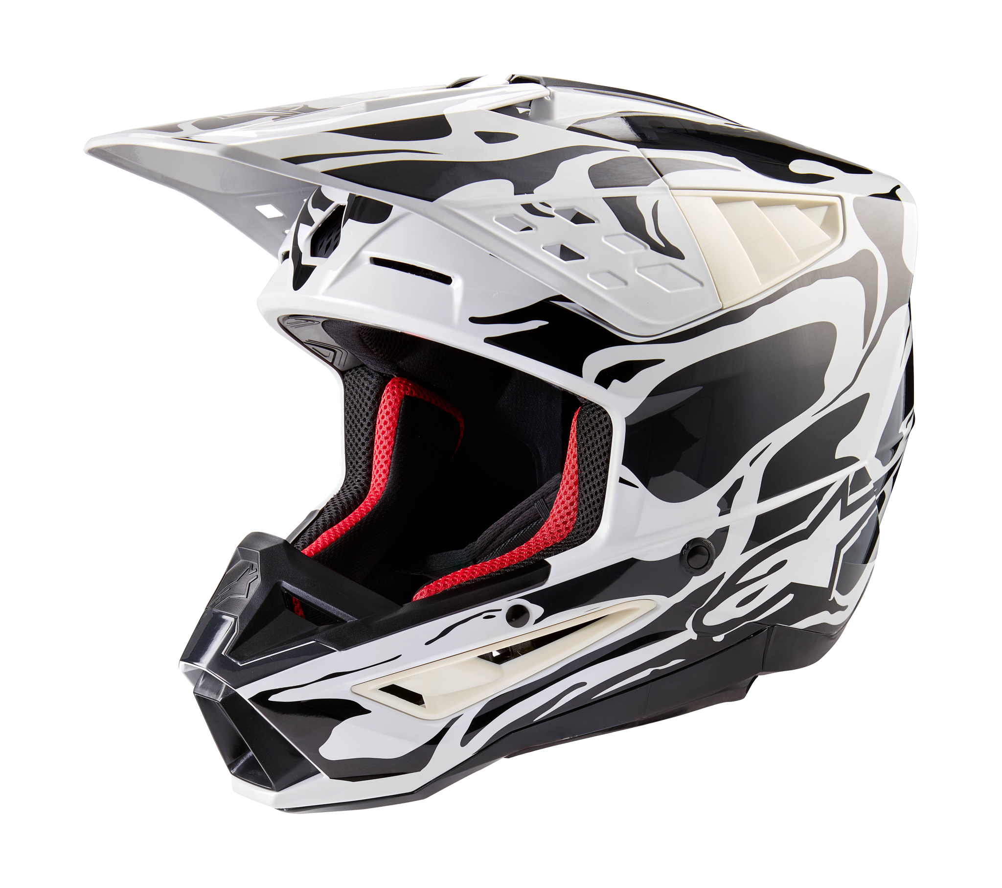 Alpinestars Crosshelm S-M5 Mineral - Glans Cool Grijs / Donker Grijs
