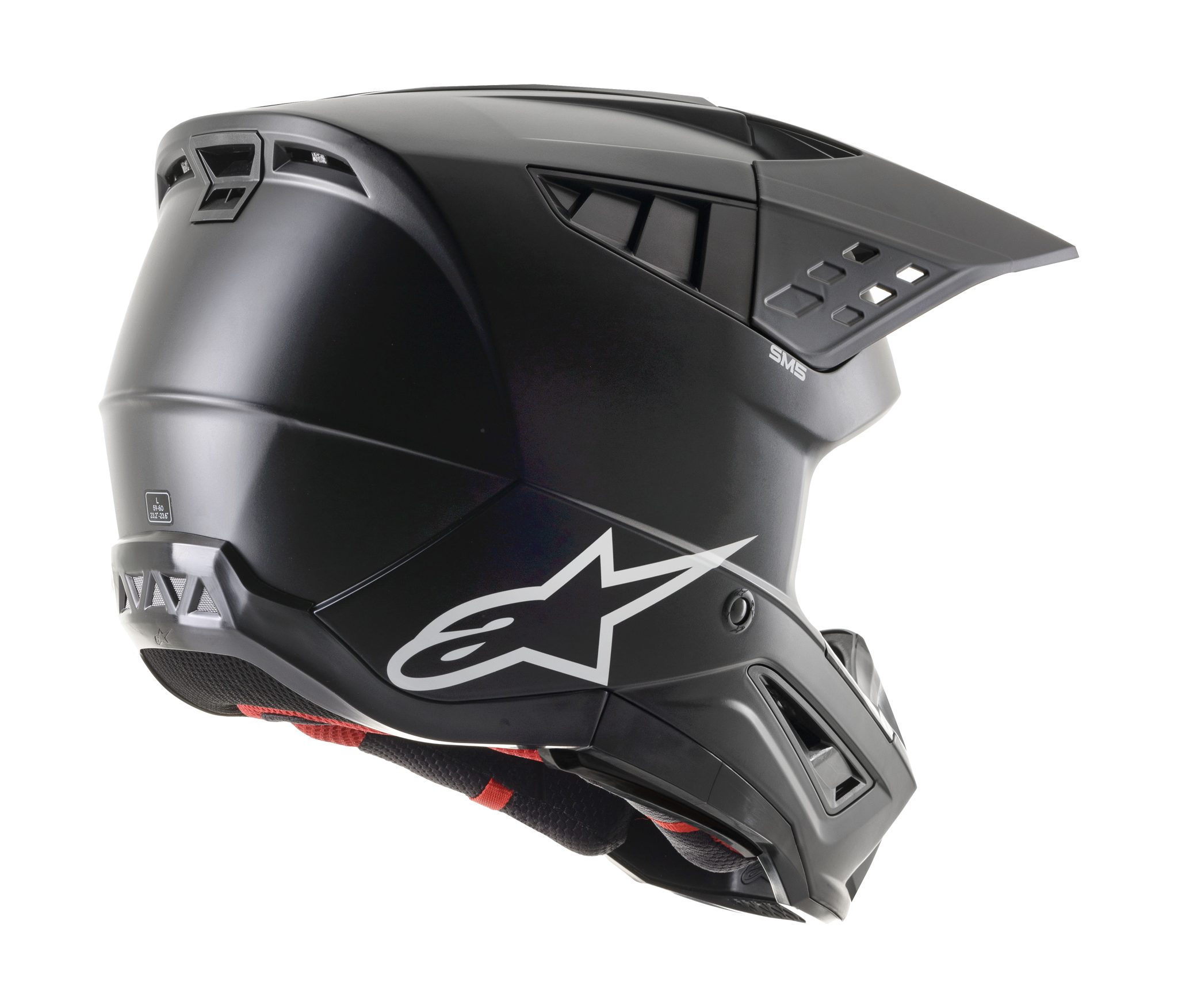 Alpinestars Crosshelm S-M5 Solid - Mat Zwart
