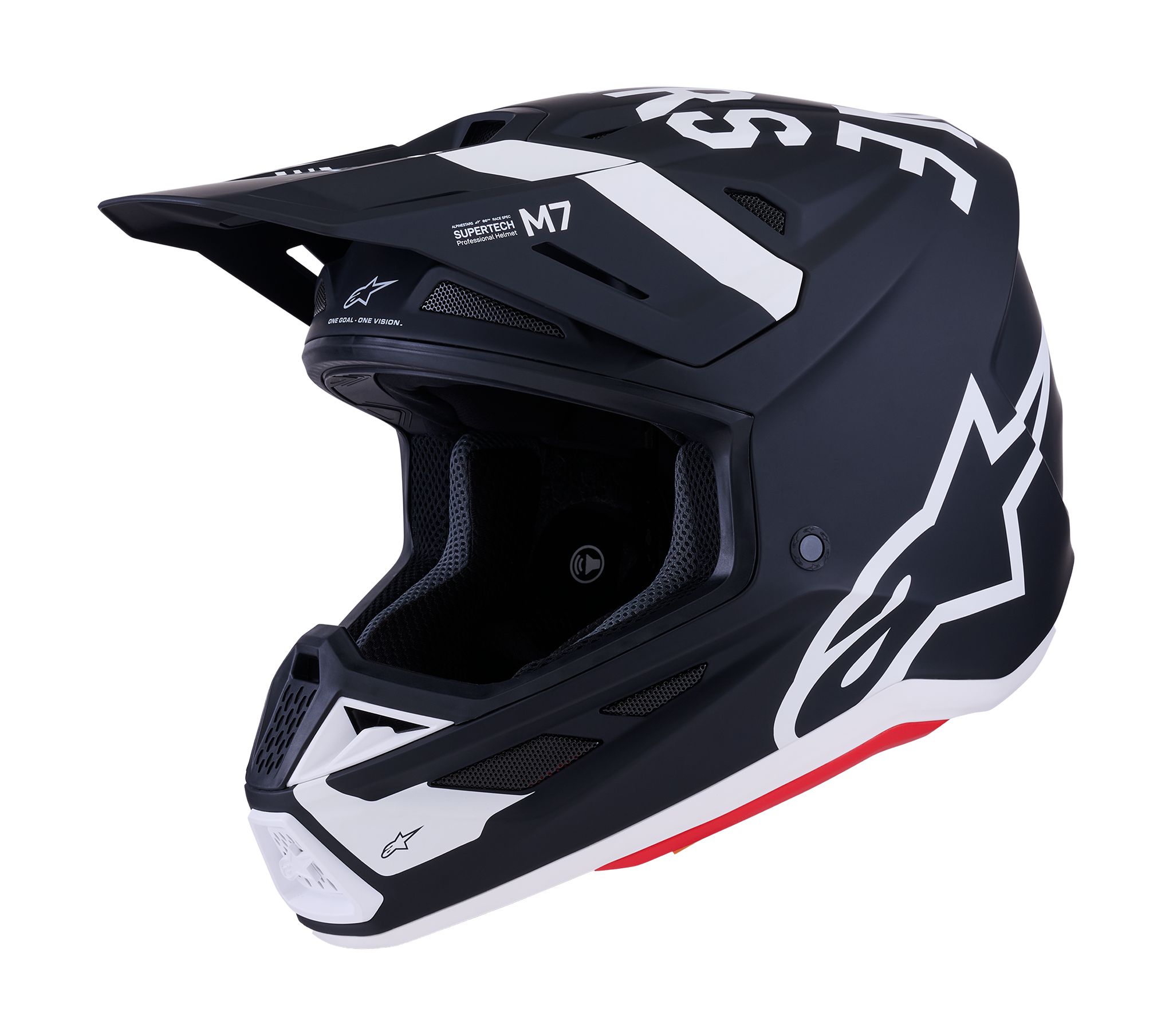 Alpinestars Crosshelm S-M7 Dasher - Zwart / Wit
