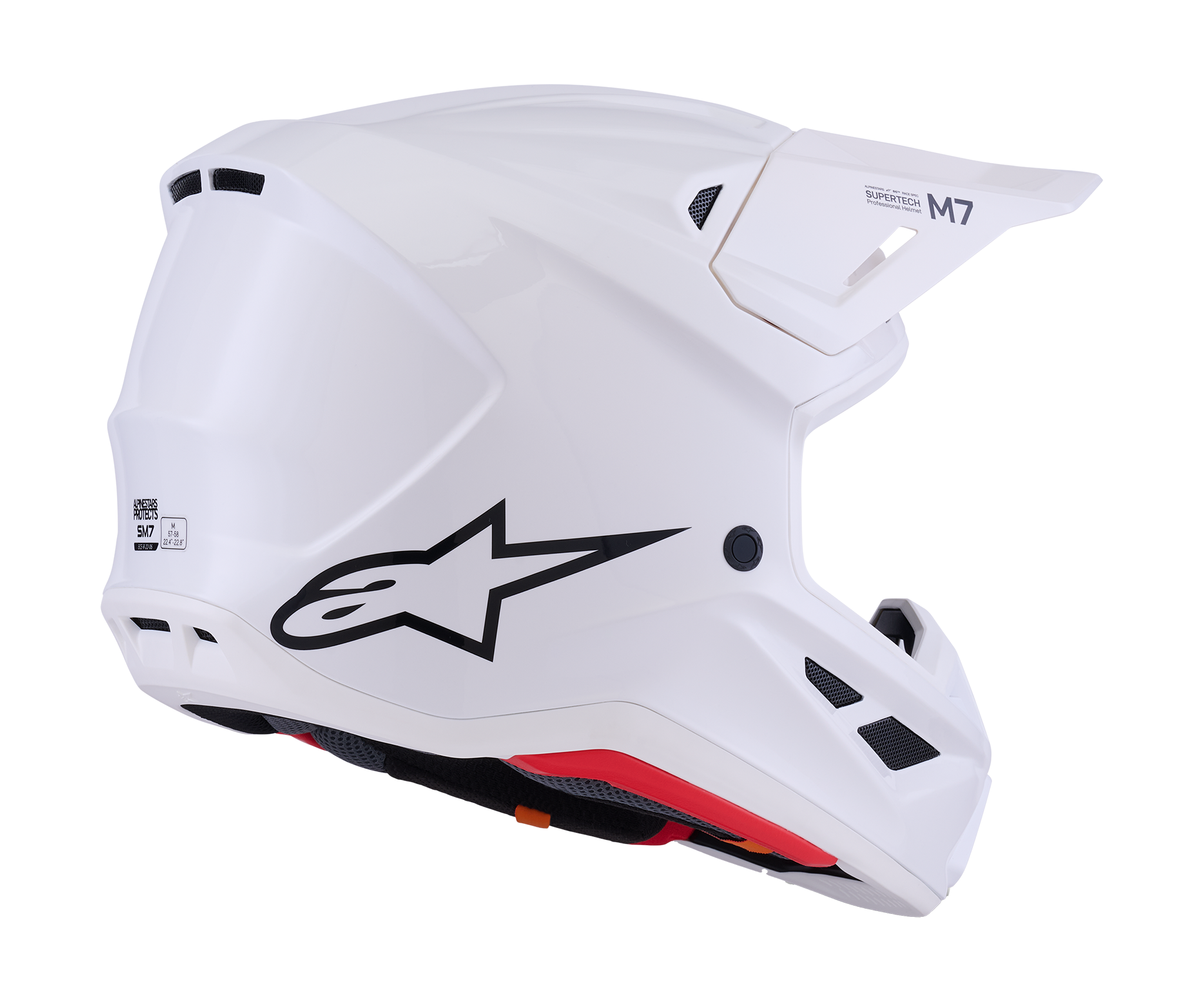 Alpinestars Crosshelm S-M7 Solid - Wit