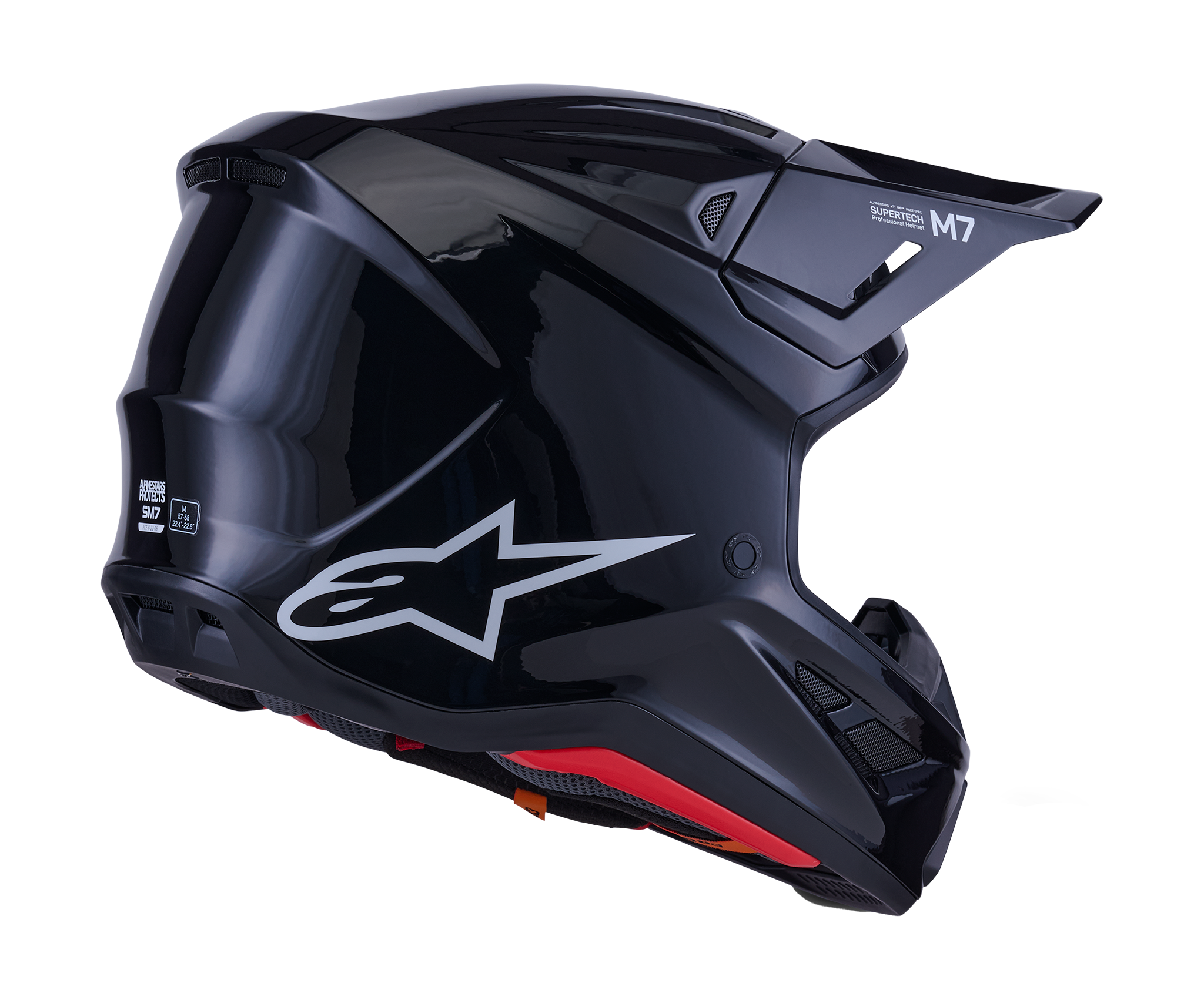Alpinestars Crosshelm S-M7 Solid - Zwart