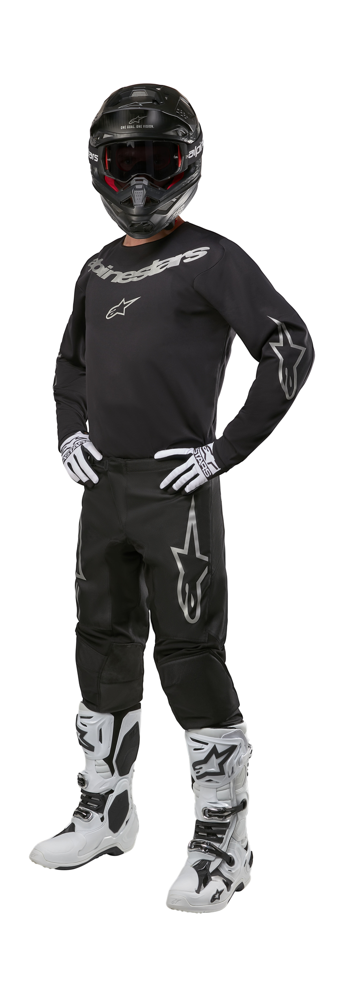 Alpinestars Crosskleding 2026 Fluid Graphite - Zwart / Zilver
