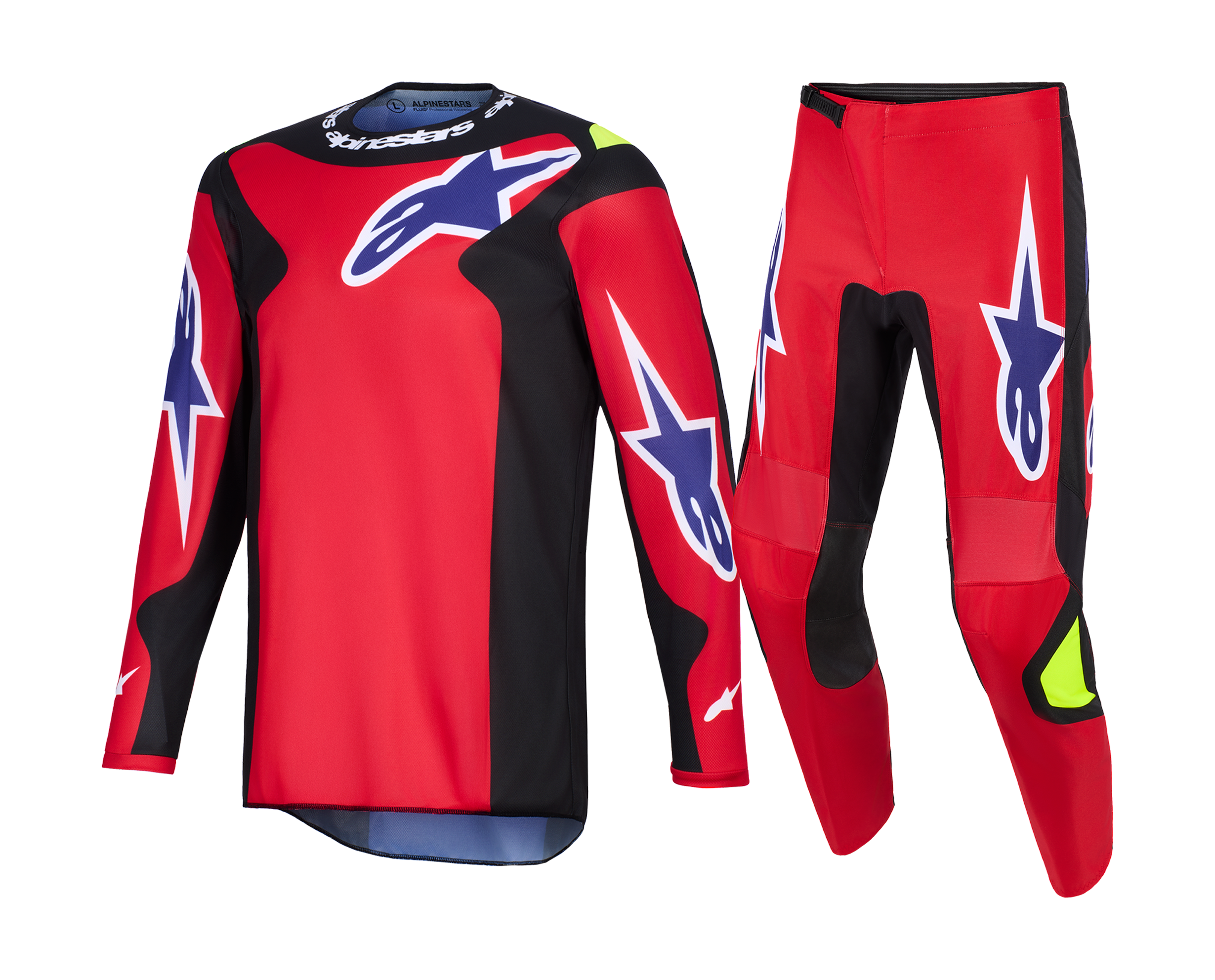 Alpinestars Crosskleding 2026 Fluid Grid - Rood / Zwart / Paars