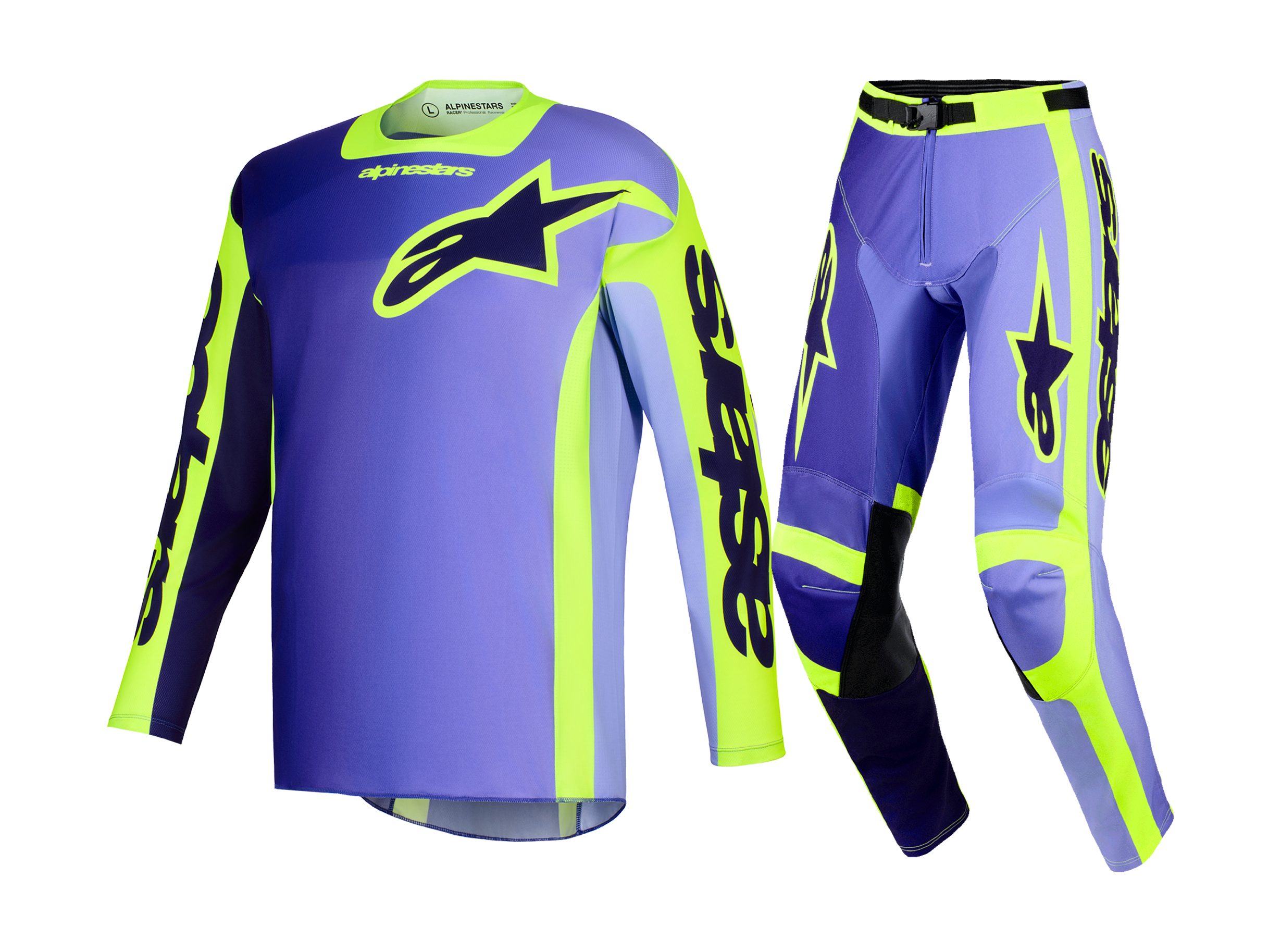 Alpinestars Crosskleding 2026 Racer Portl - Paars / Fluo Geel