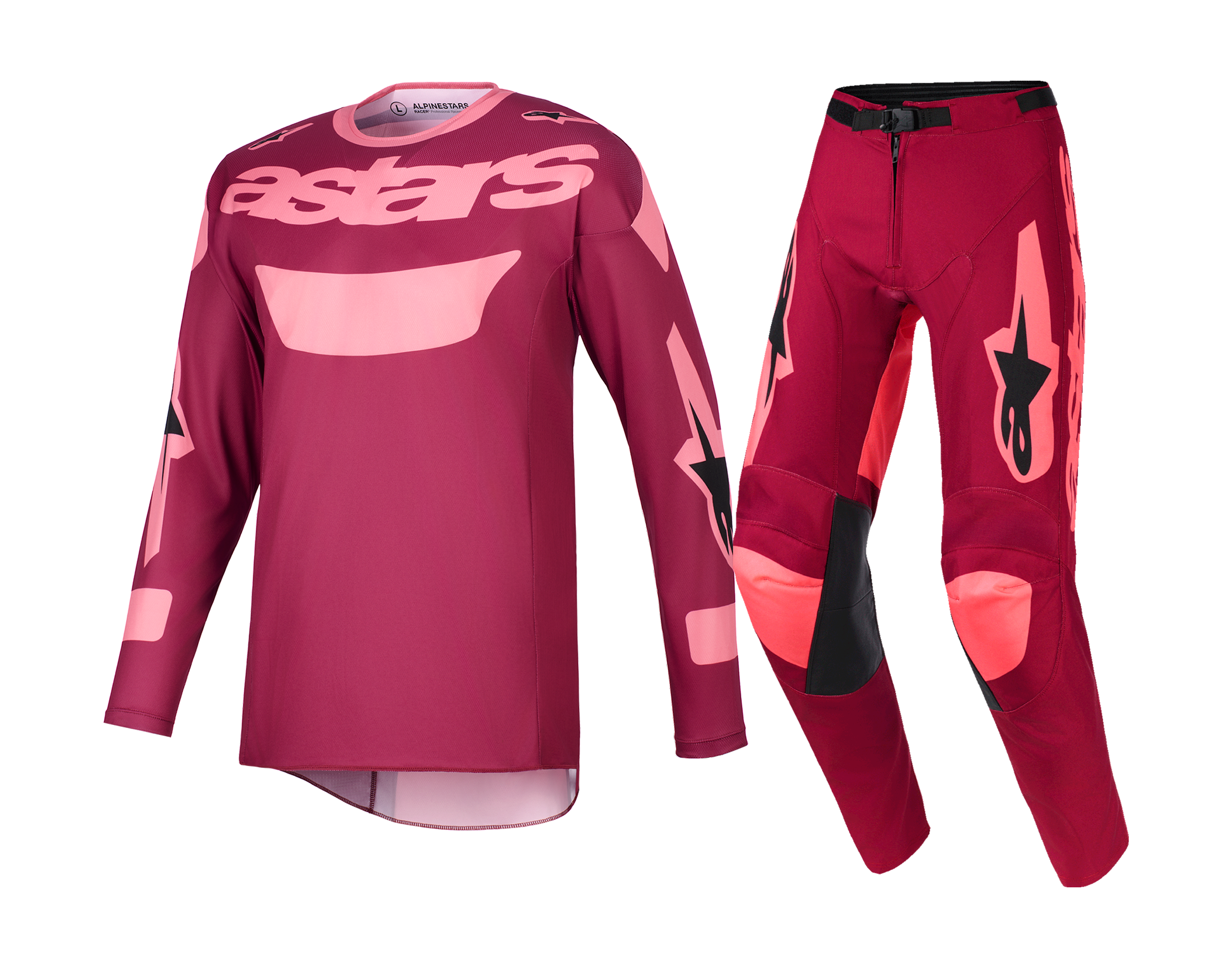 Alpinestars Crosskleding 2026 Racer Riway - Donker Rood / Coral