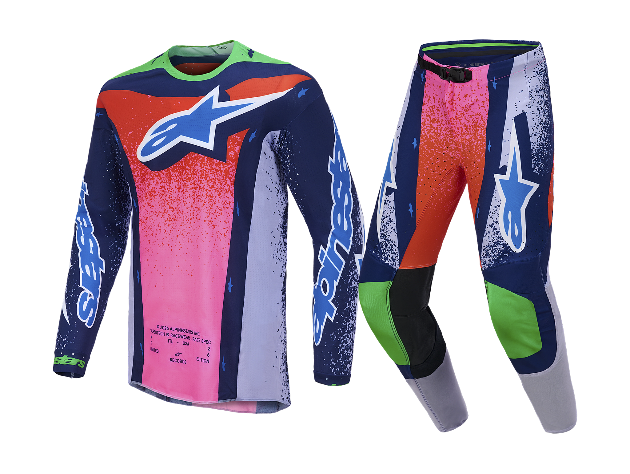 Alpinestars Crosskleding 2026 Supertech LE Records - Multi