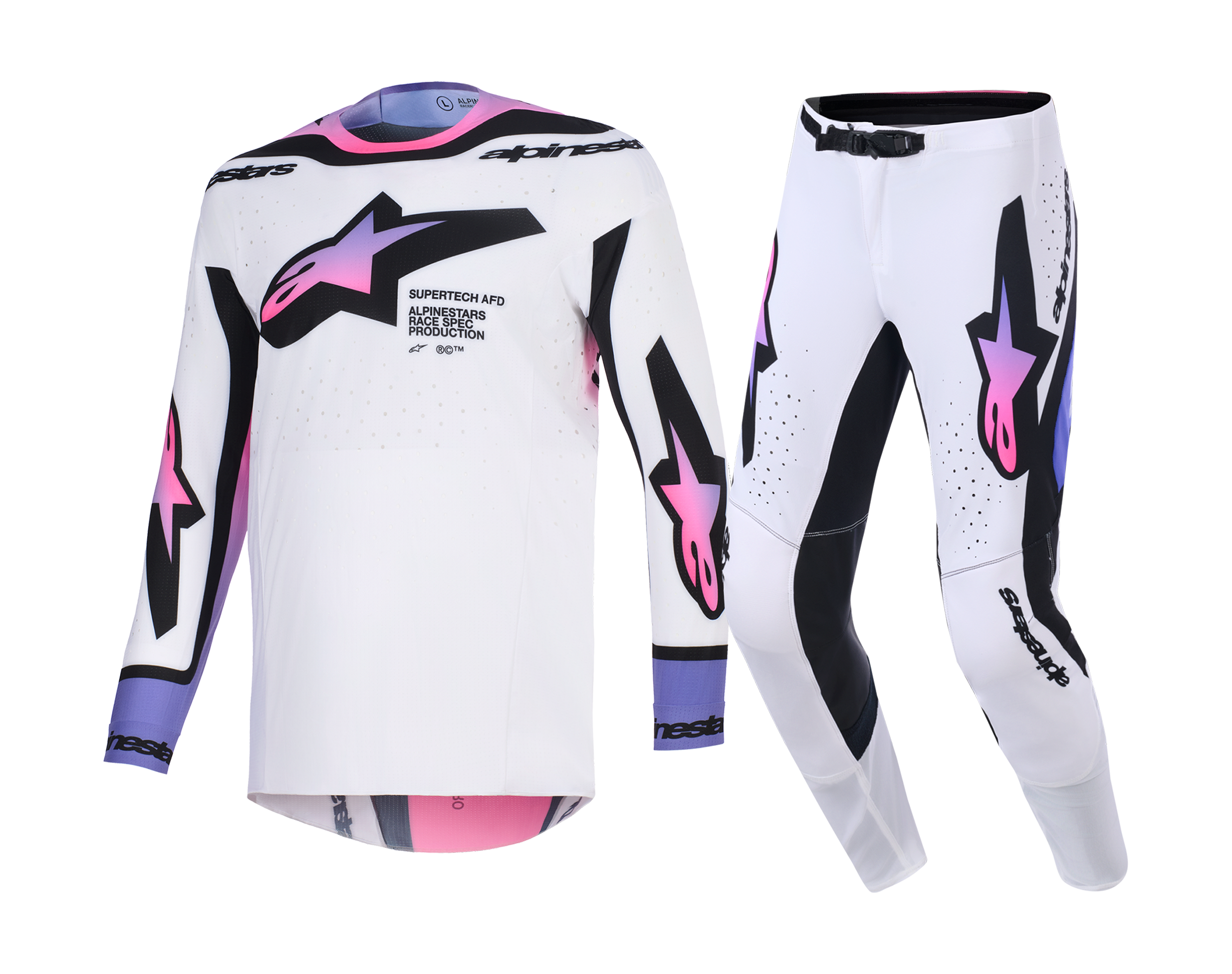 Alpinestars Crosskleding 2026 Supertech Pro Vista - Wit / Paars / Zwart