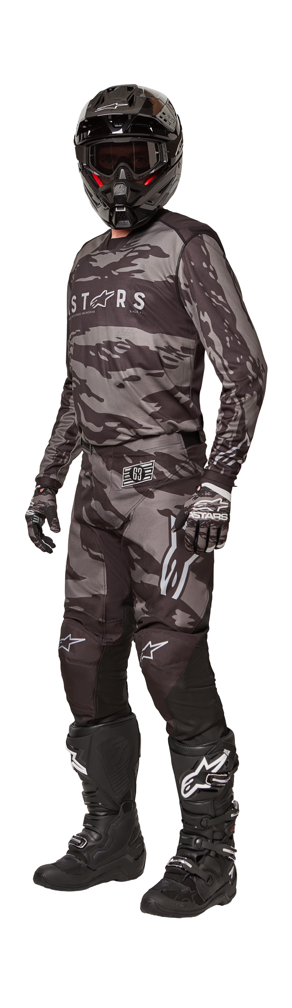 Alpinestars Crosskleding Racer Tactical - Zwart / Grijs