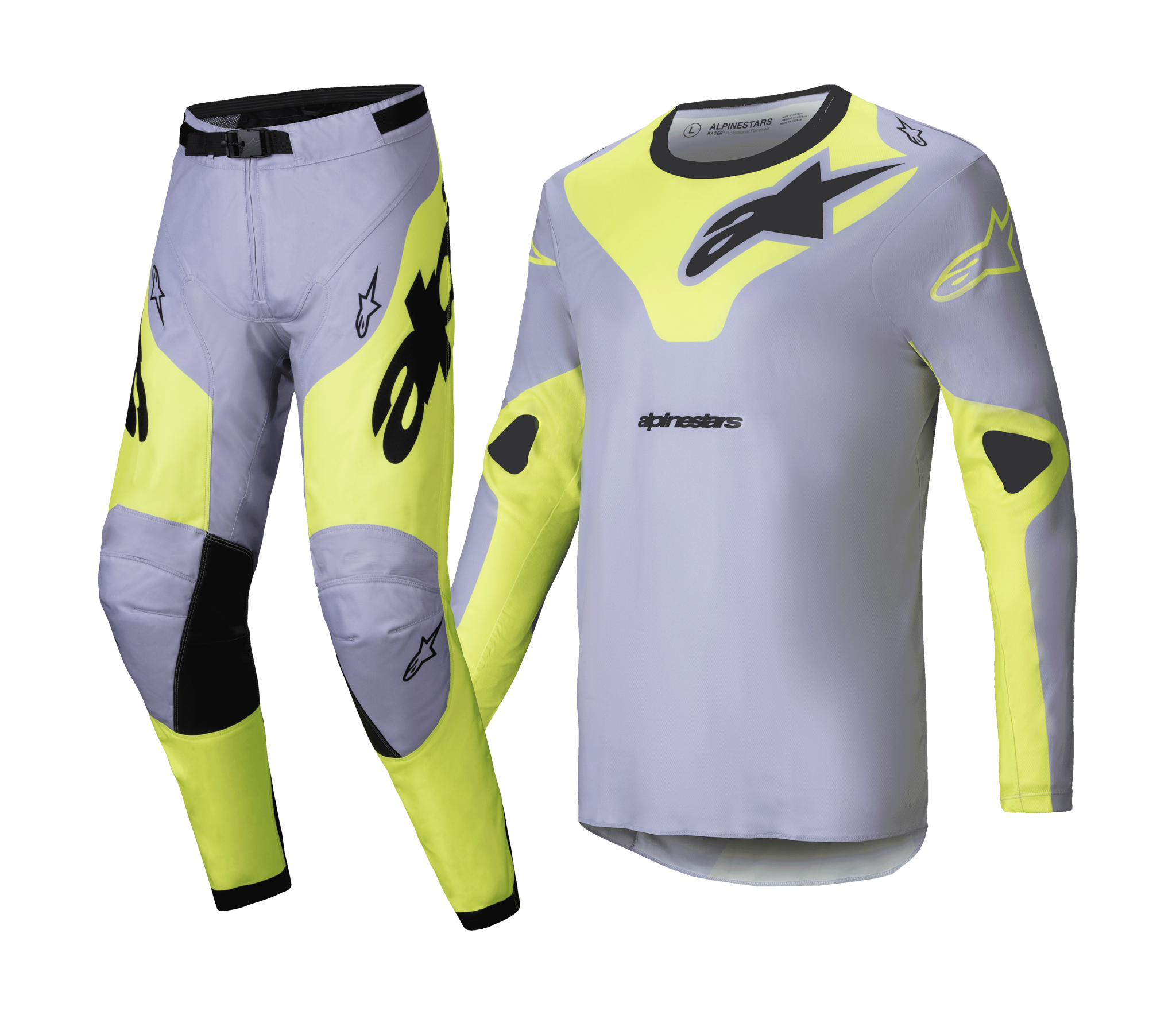 Alpinestars Crosskleding Racer Veil - Grijs / Fluo Geel