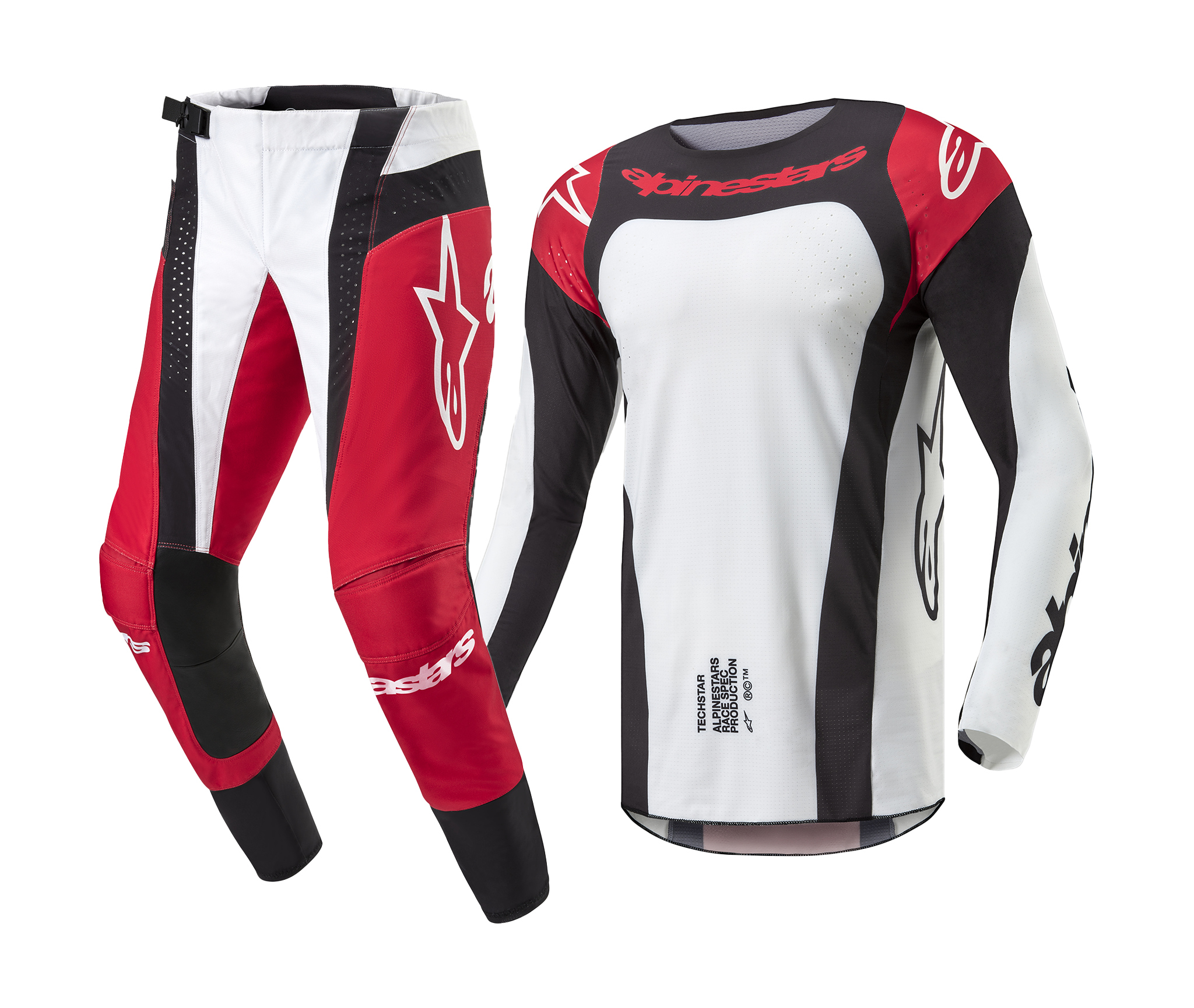 Alpinestars Crosskleding Techstar Ocuri - Mars Rood / Wit / Zwart