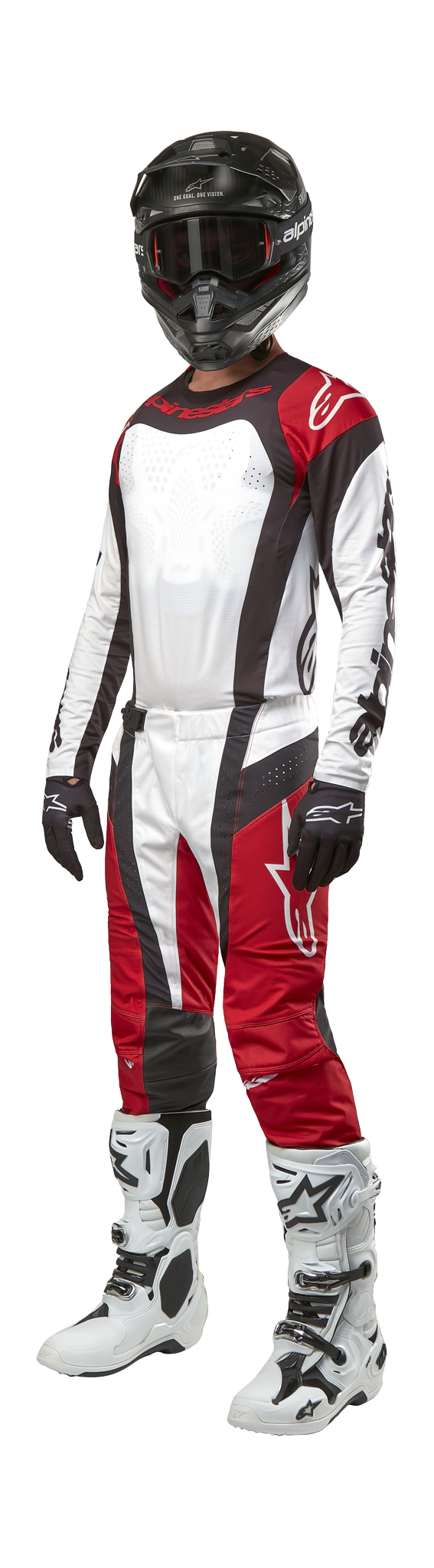 Alpinestars Crosskleding Techstar Ocuri - Mars Rood / Wit / Zwart