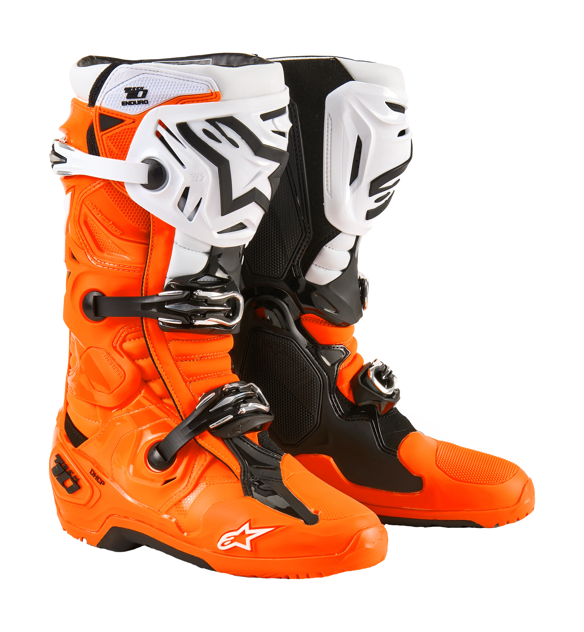 Alpinestars Crosslaarzen Tech 10 Enduro - Fluo Oranje / Zwart / Wit