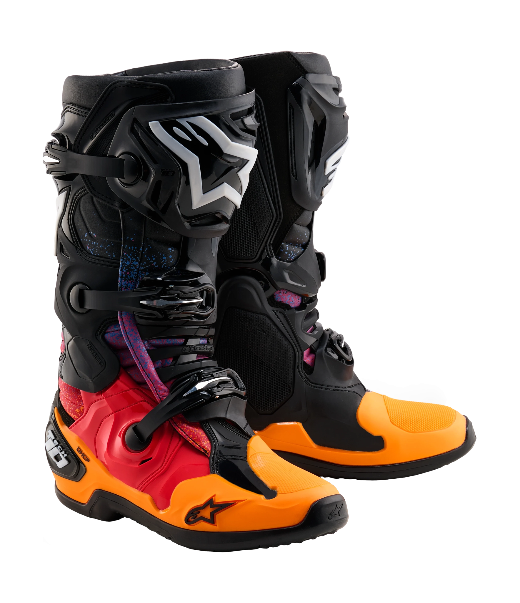 Alpinestars Crosslaarzen Tech 10 LE Black Hole - Zwart / Burst