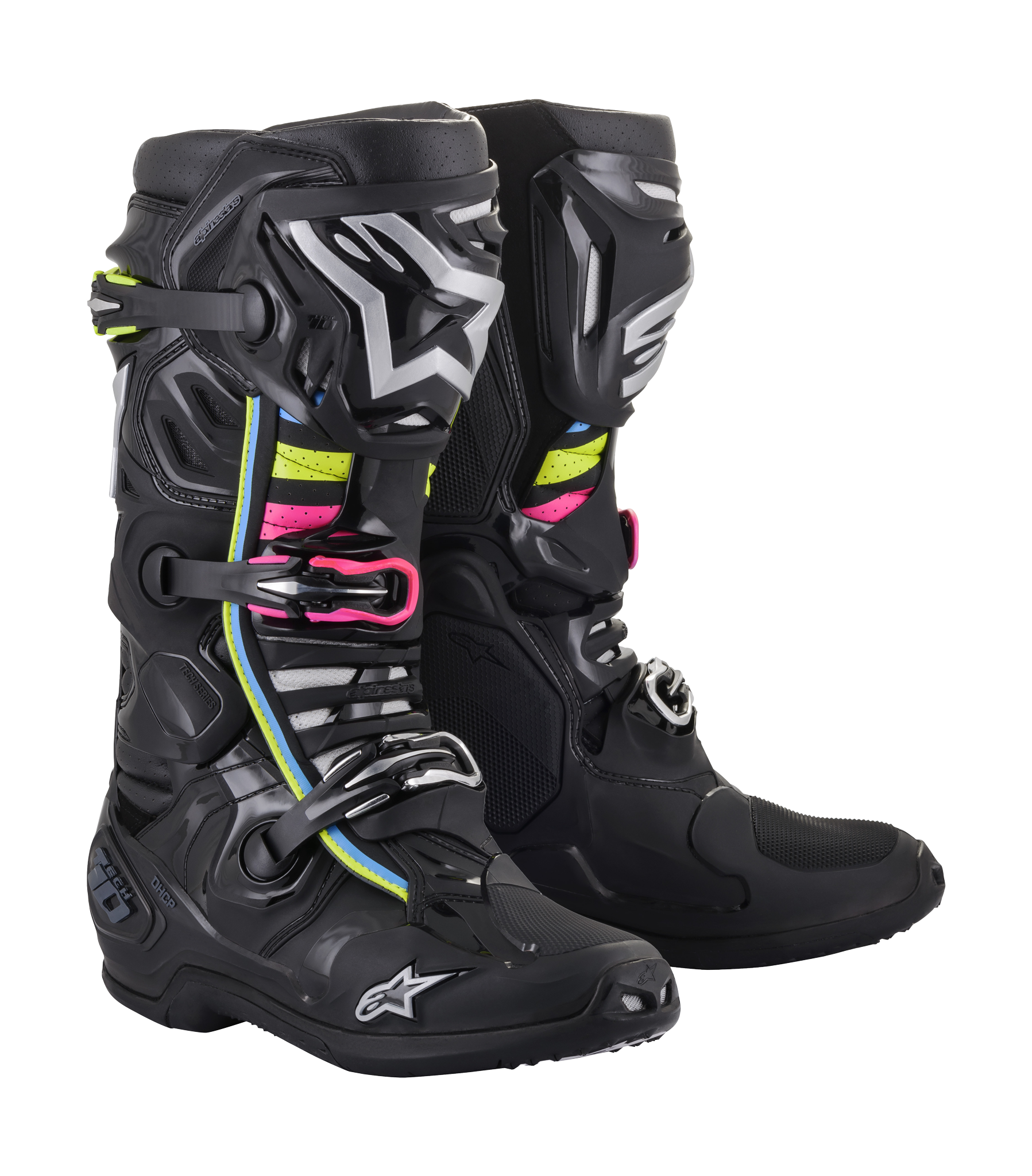 Alpinestars Crosslaarzen Tech 10 Supervented - Zwart / Hue