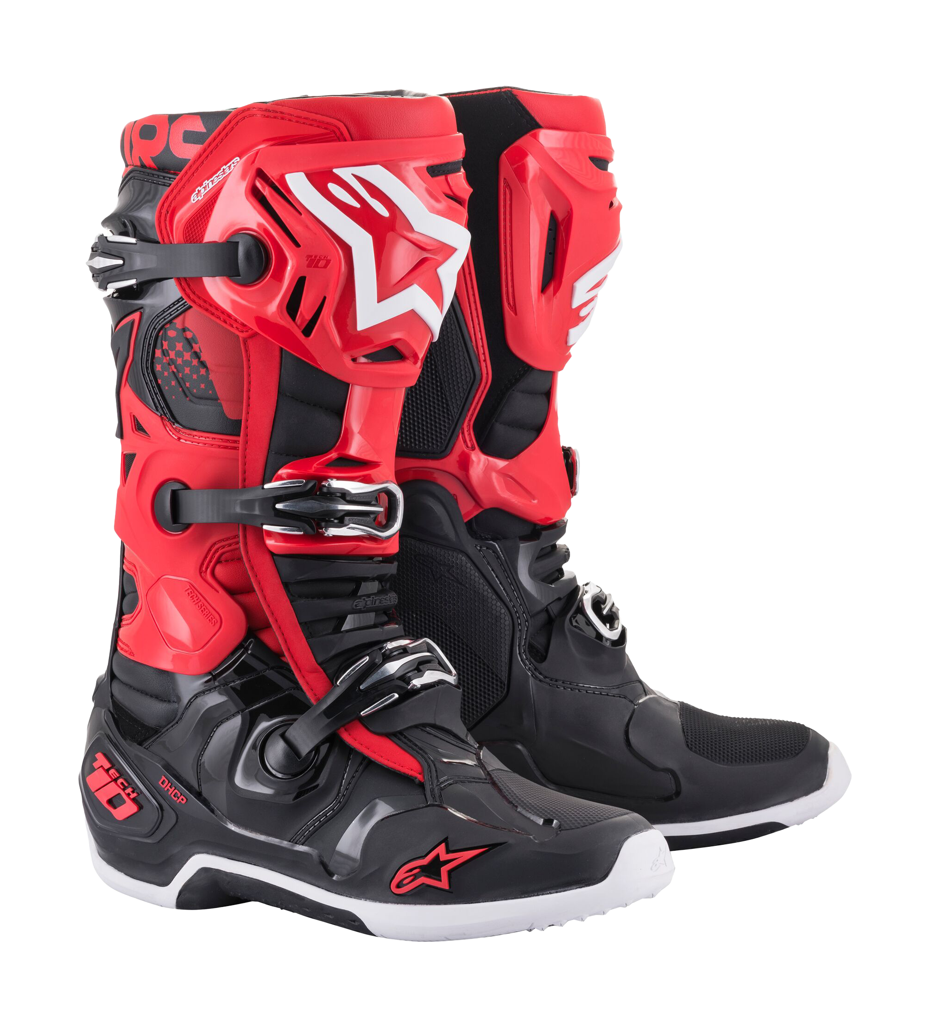 Alpinestars Crosslaarzen Tech 10 - Zwart / Wit / Rood