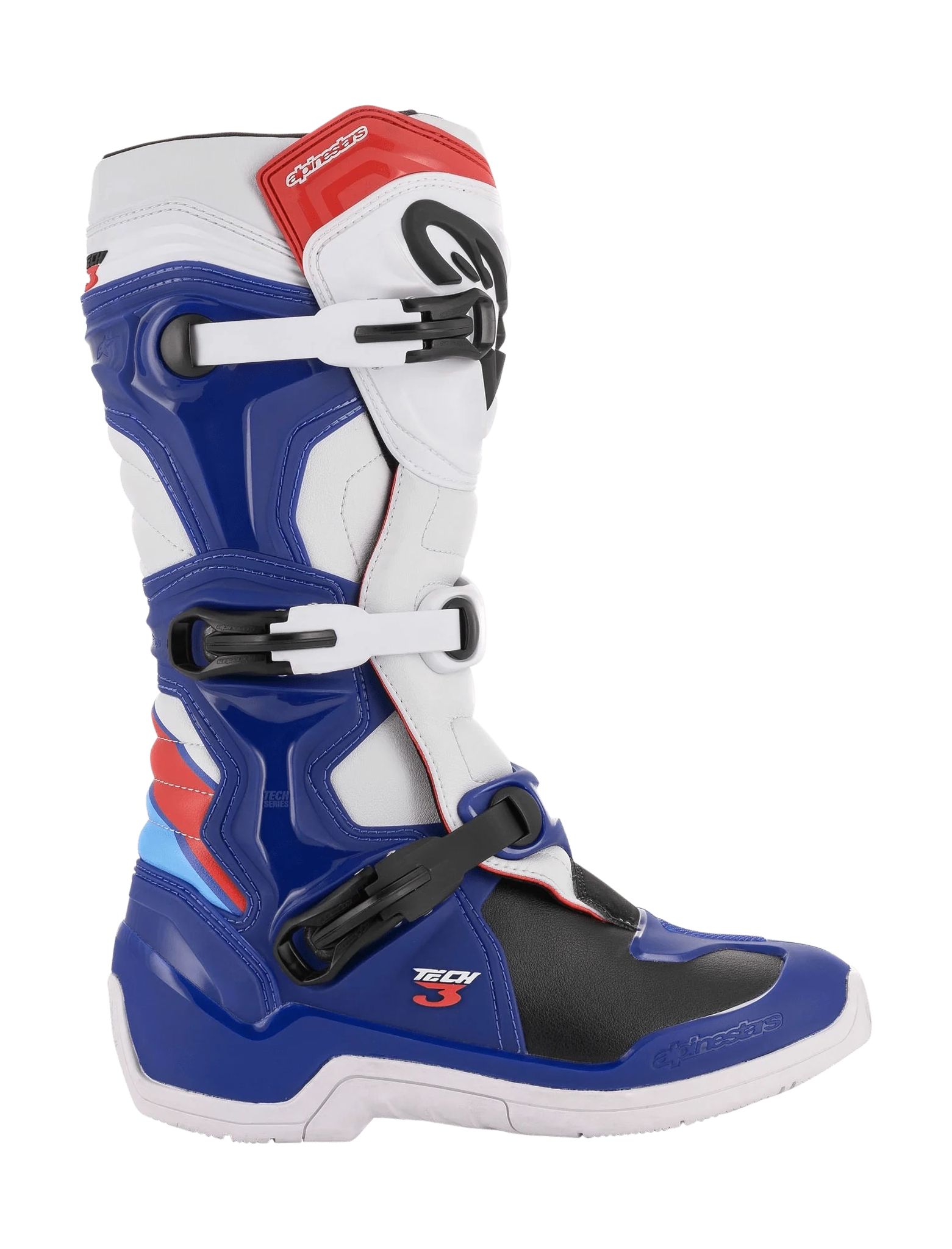 Alpinestars Crosslaarzen Tech 3 - Blauw / Wit / Rood