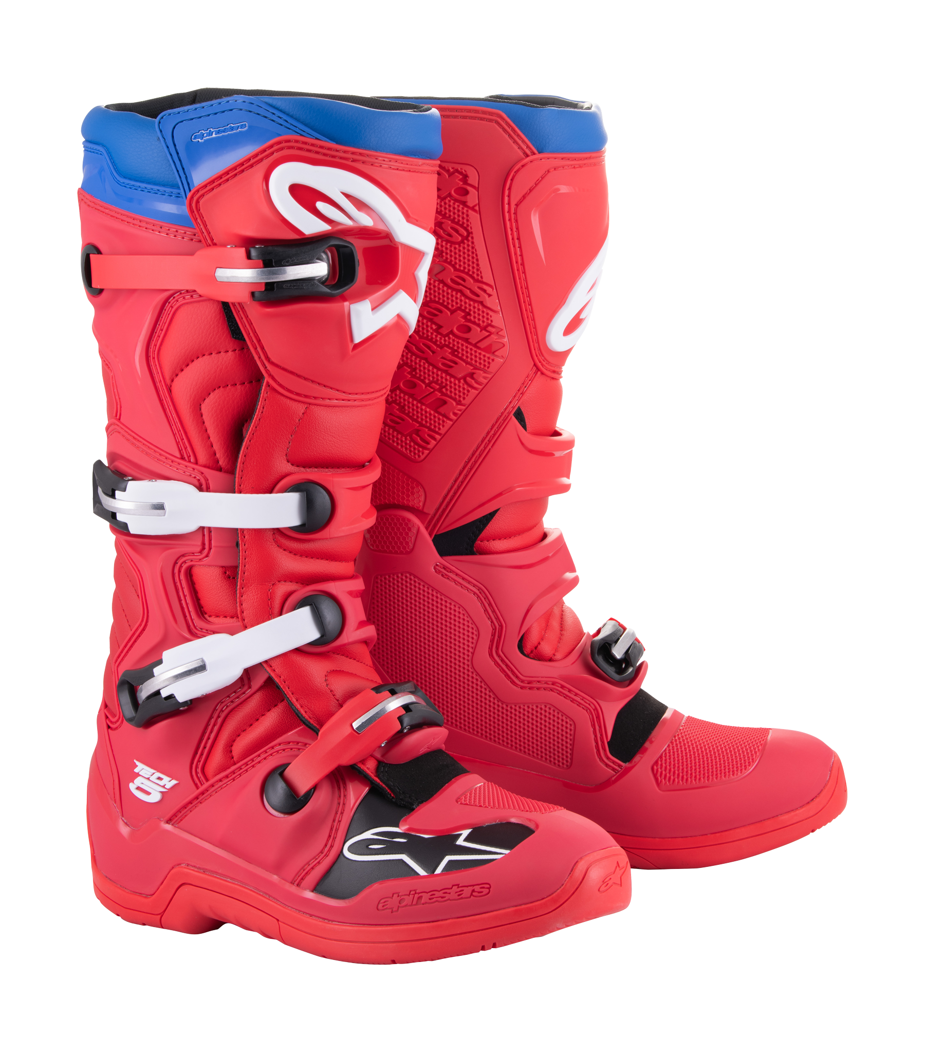 Alpinestars Crosslaarzen Tech 5 - Rood / Alpine Blauw
