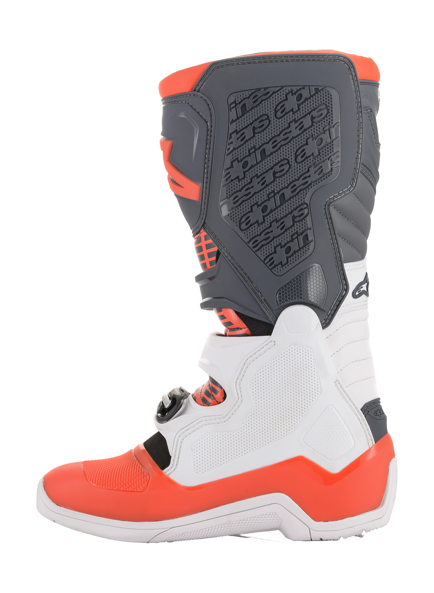 Alpinestars Crosslaarzen Tech 5 - Wit / Grijs / Fluo Rood