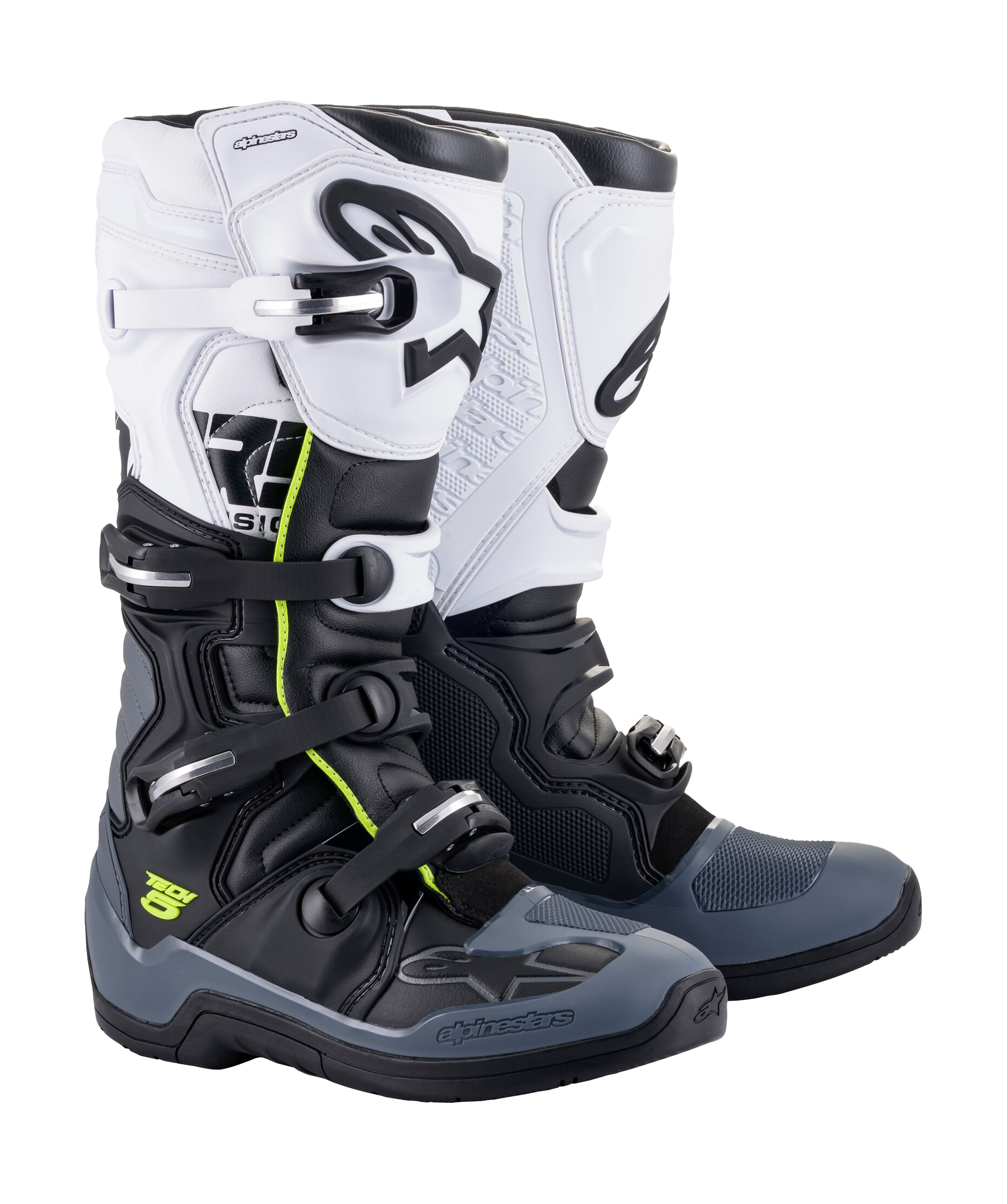 Alpinestars Crosslaarzen Tech 5 - Zwart / Donker Grijs / Wit