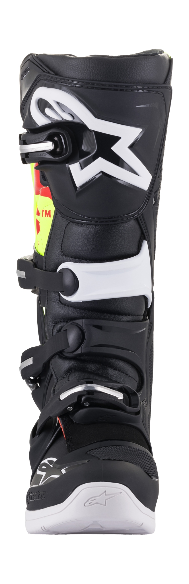 Alpinestars Crosslaarzen Tech 5 - Zwart / Fluo Rood / Fluo Geel