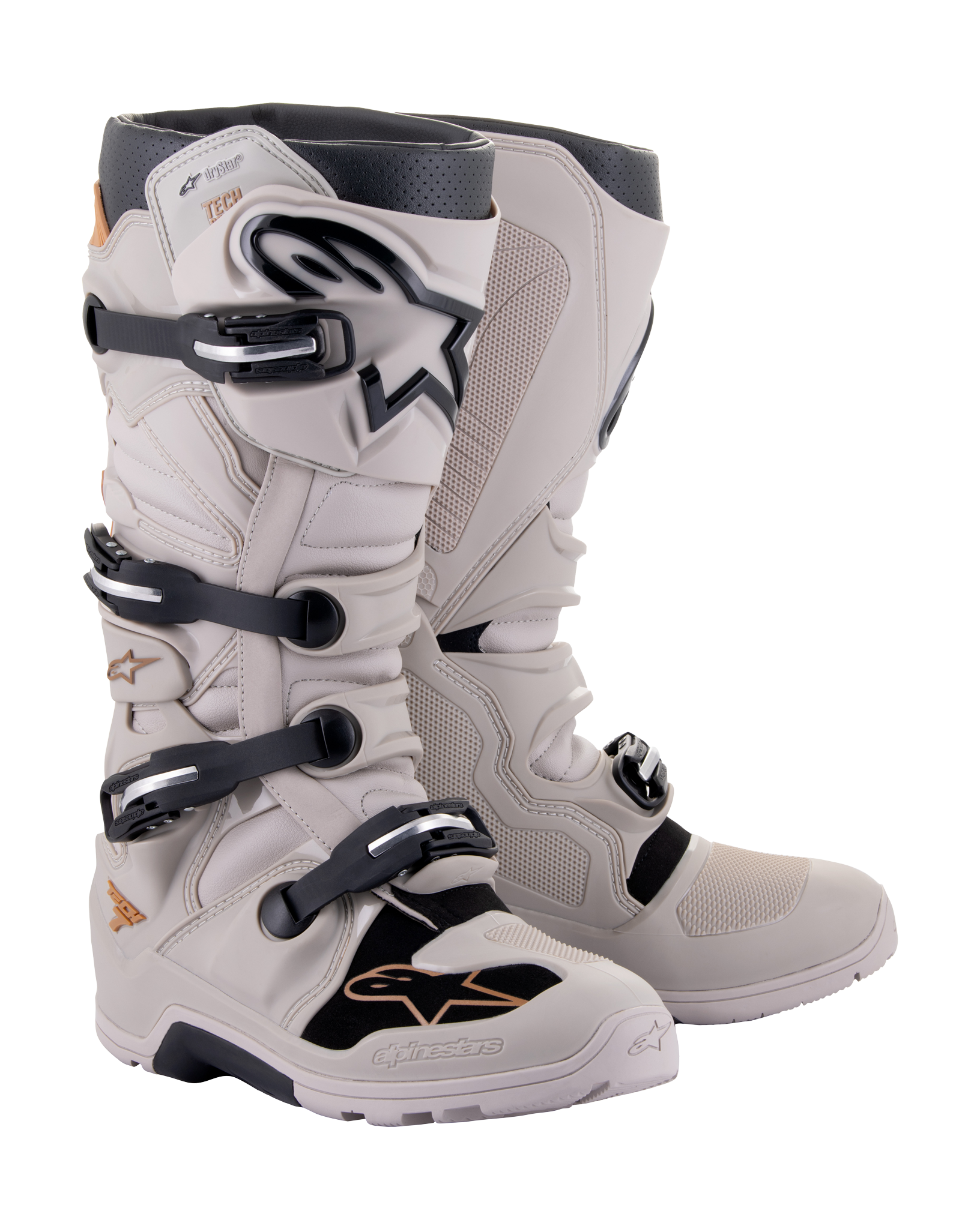 Alpinestars Crosslaarzen Tech 7 Enduro Drystar - Grijs / Sand