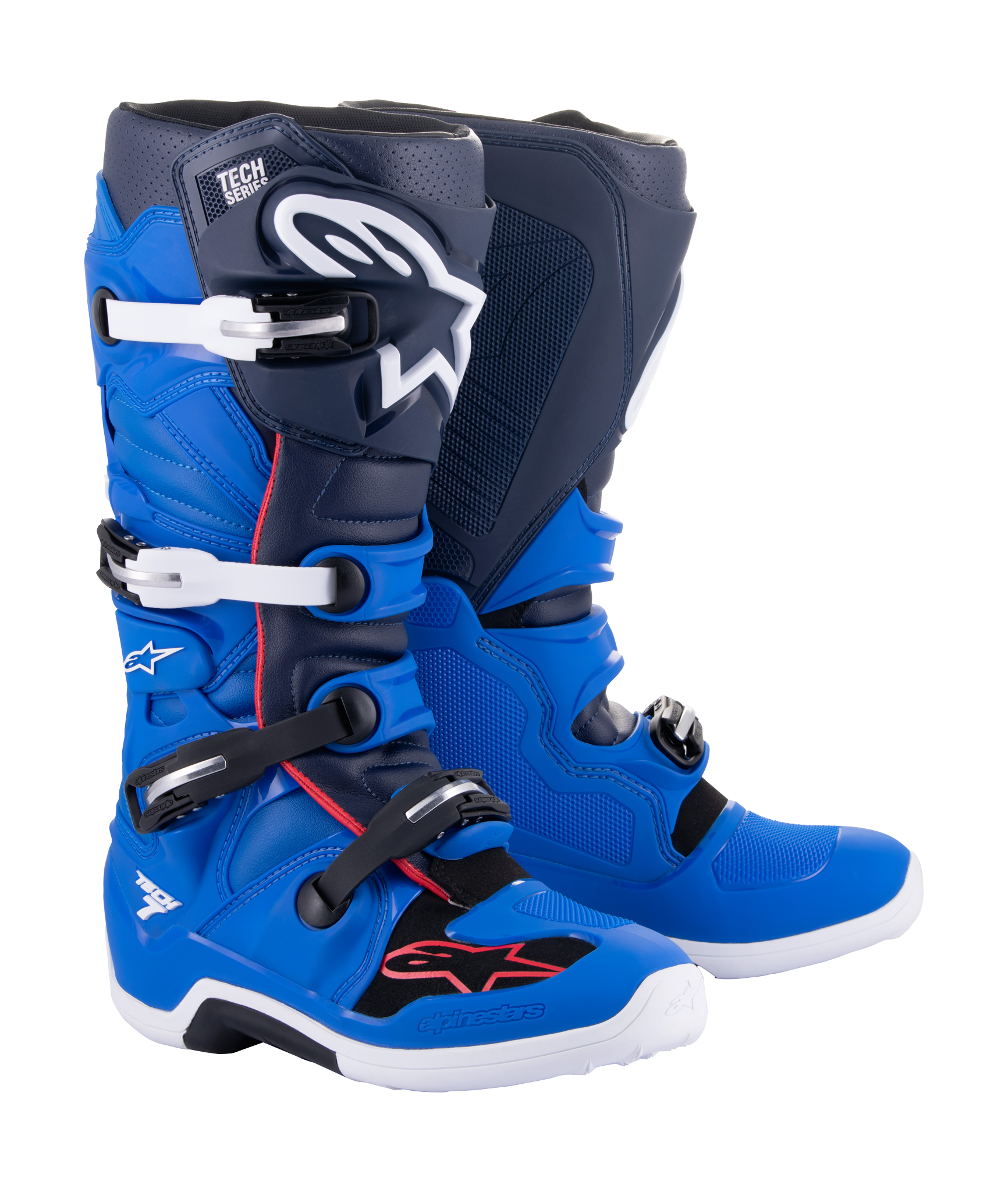 Alpinestars Crosslaarzen Tech 7 v14 - Alpine Blauw / Navy / Rood