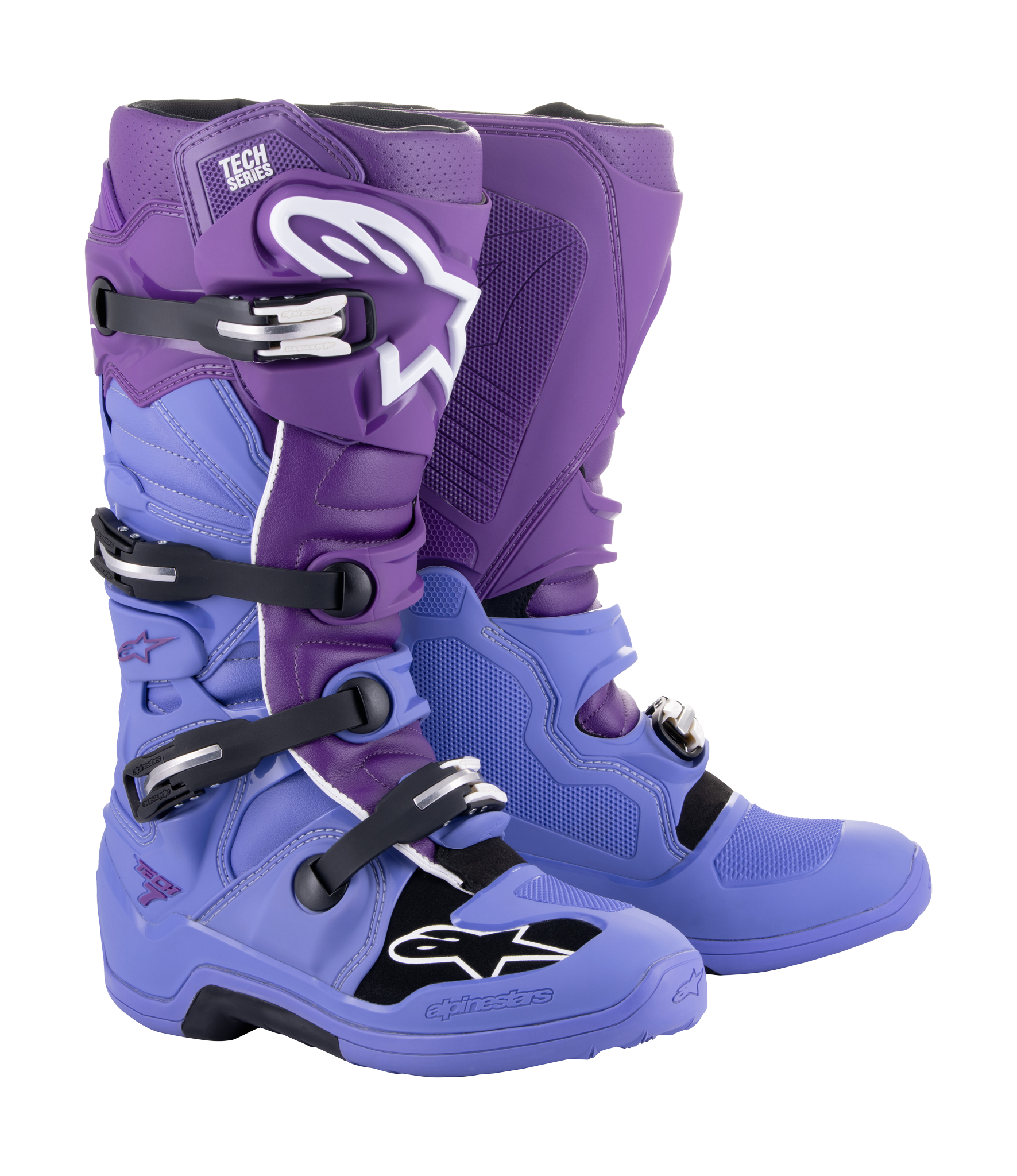 Alpinestars Crosslaarzen Tech 7 v14 - Paars / Wit