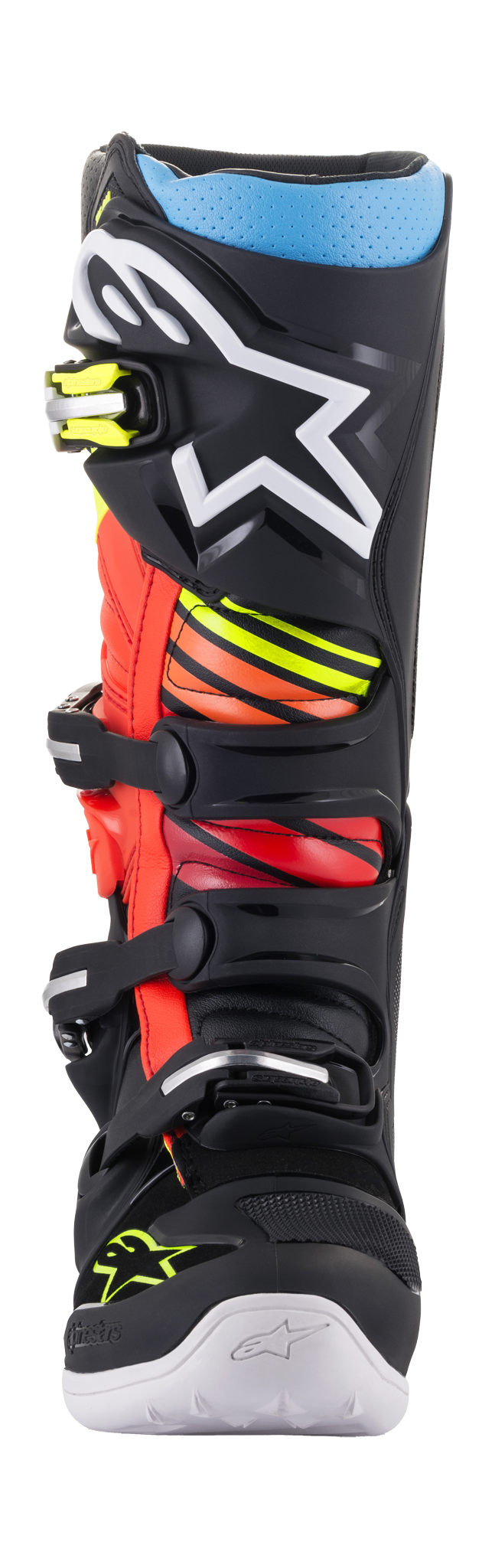Alpinestars Crosslaarzen Tech 7 v14 - Zwart / Fluo Geel / Fluo Rood