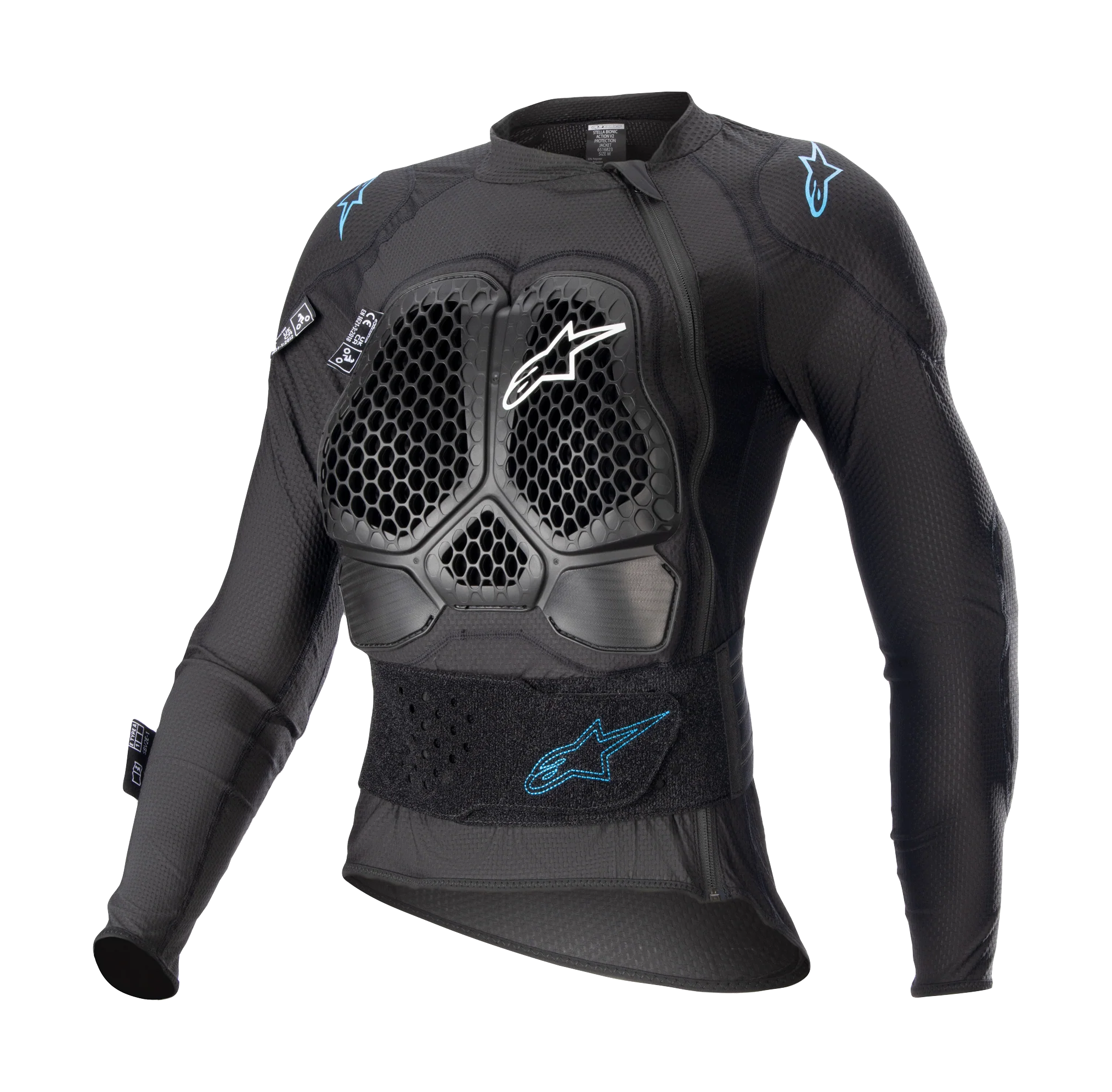 Alpinestars Dames Bodyprotector Vest Stella Bionic Action V2 - Zwart / Cyan