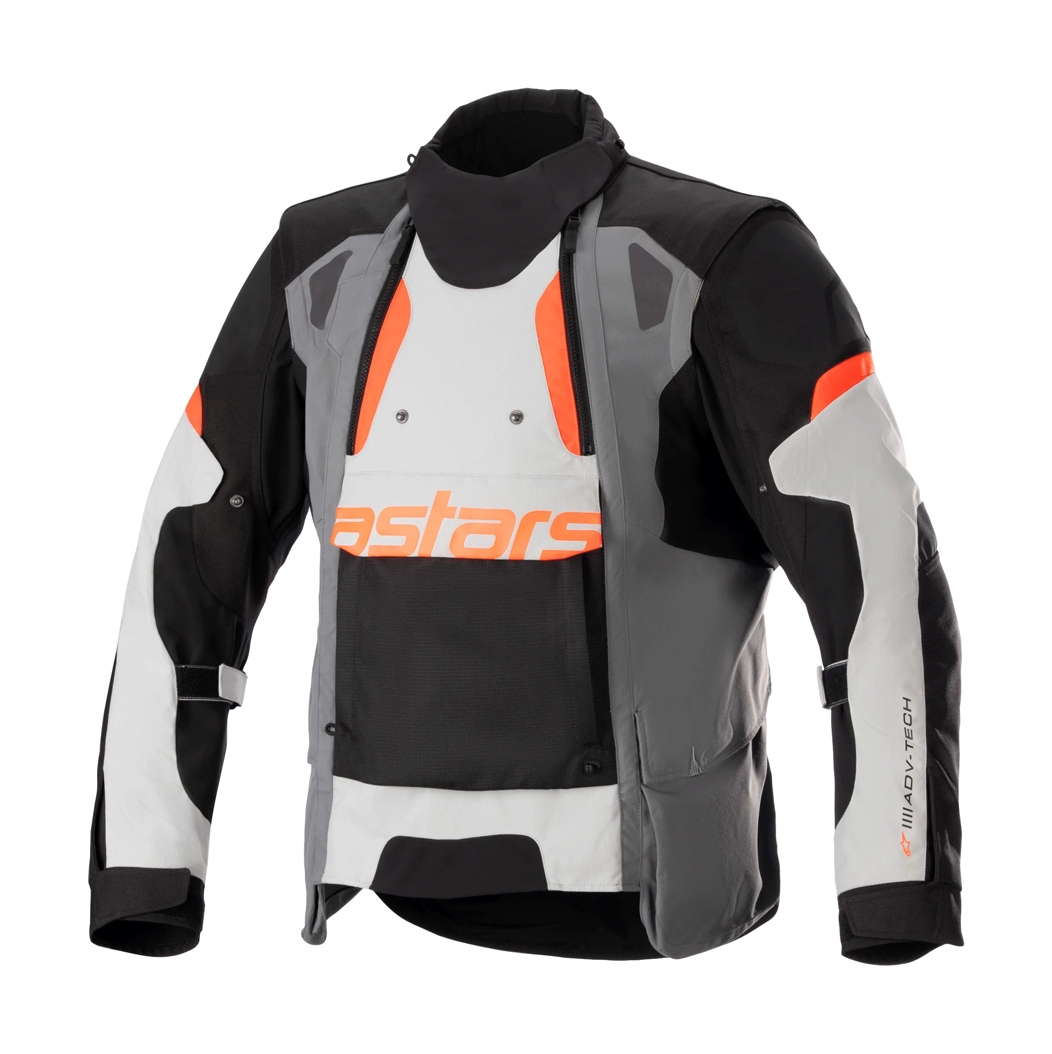 Alpinestars Enduro Jas Halo Drystar - Donker Grijs / Ice Grijs / Zwart
