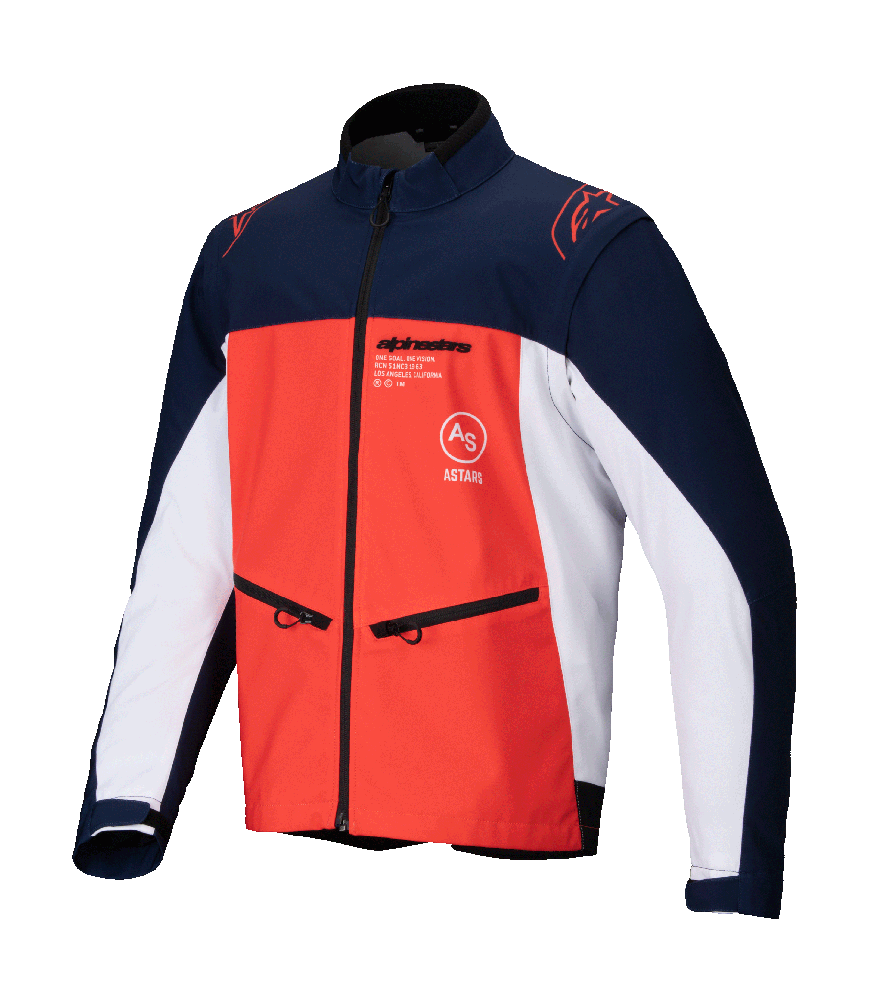 Alpinestars Enduro Jas Softshell Lite-Dura - Navy / Oranje / Wit