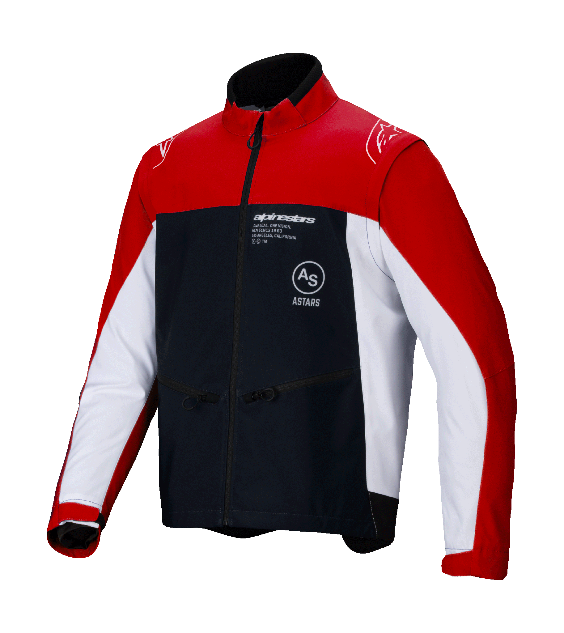 Alpinestars Enduro Jas Softshell Lite-Dura - Zwart / Rood / Wit