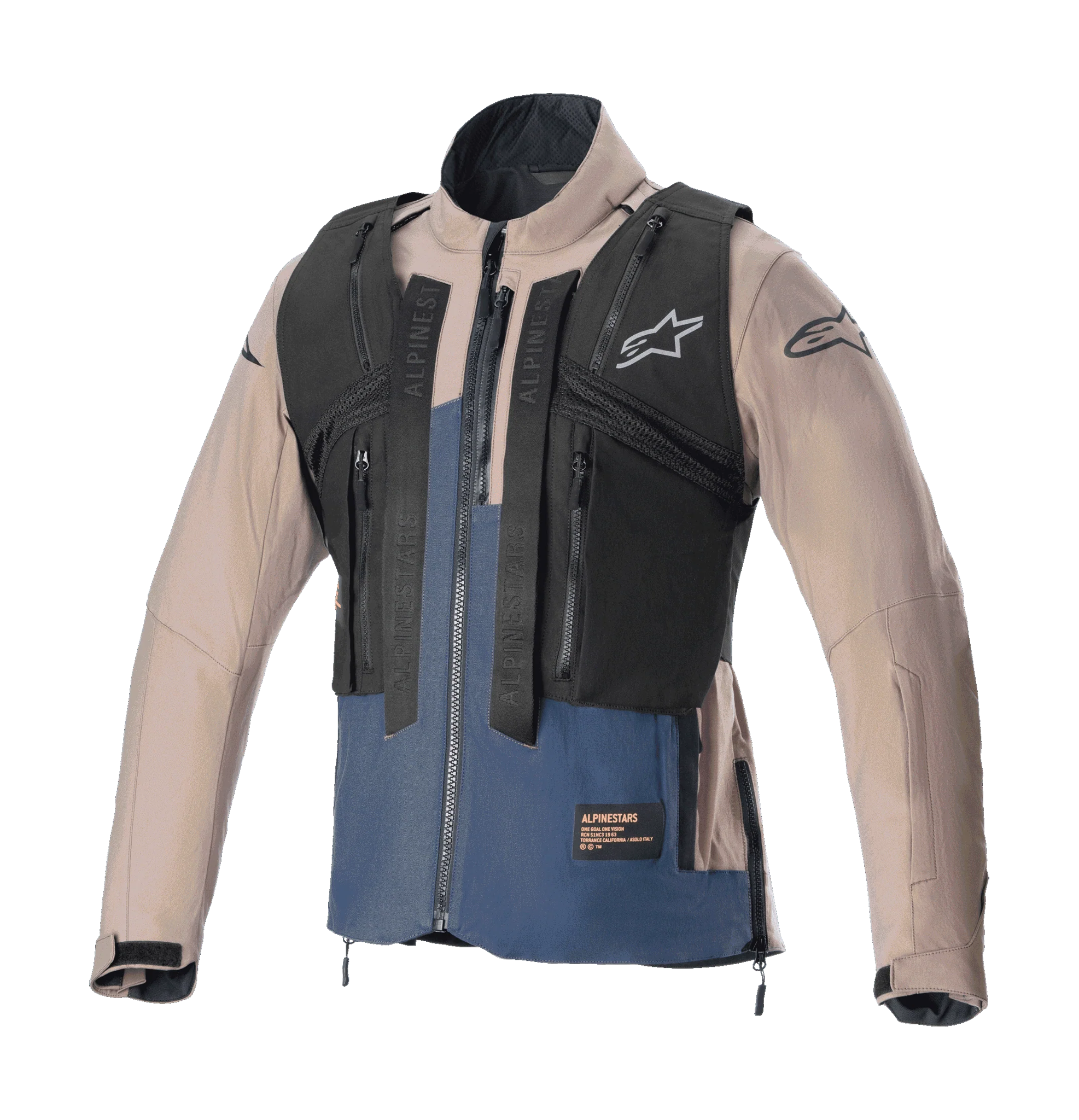 Alpinestars Enduro Jas Techdura - Falcon / Bruin / Night Navy