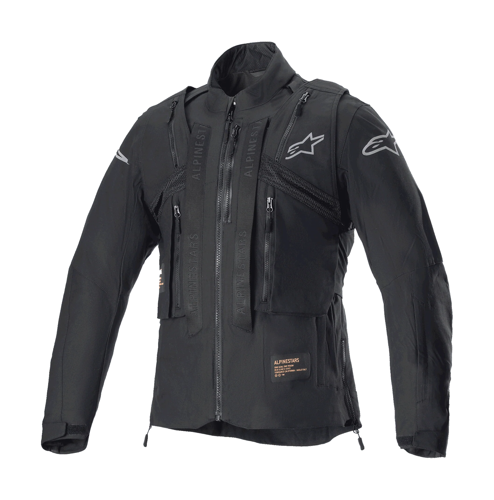 Alpinestars Enduro Jas Techdura - Zwart / Reflex