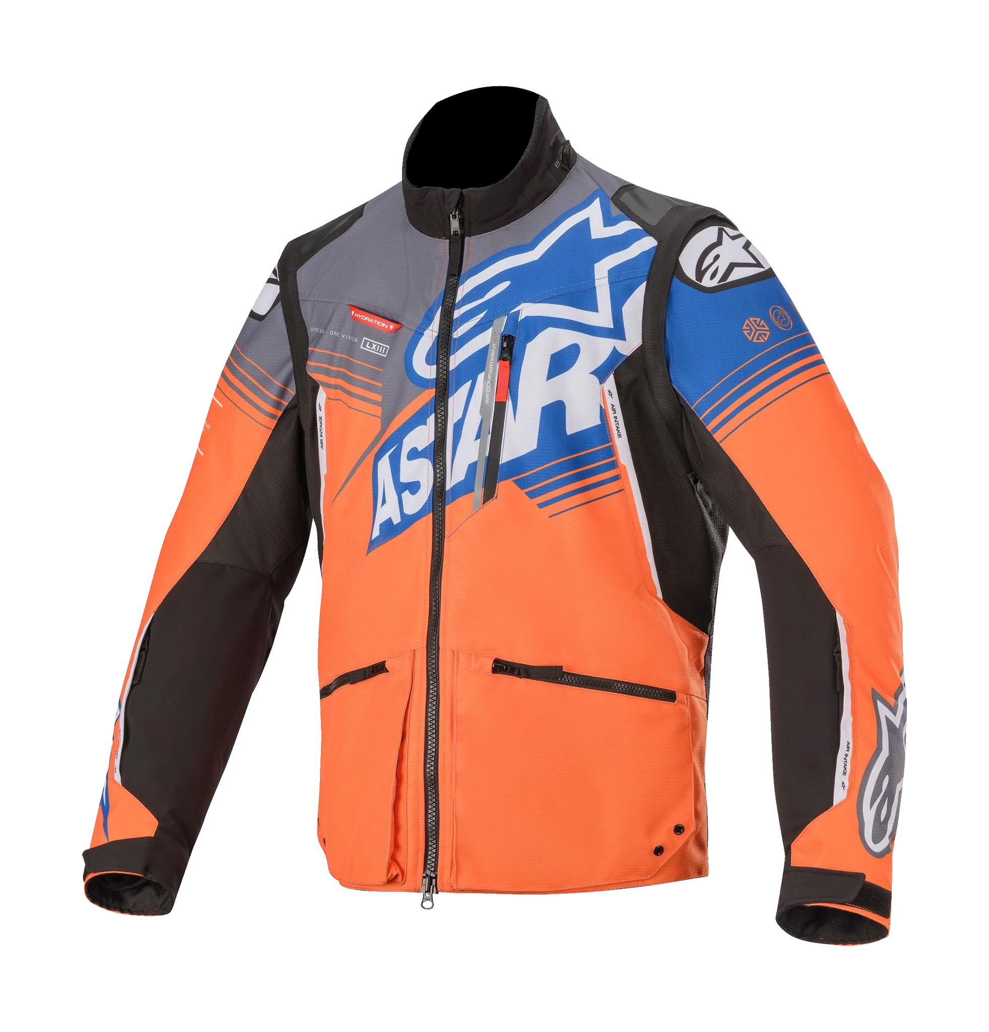 Alpinestars Enduro Jas Venture R - Oranje / Grijs / Blauw
