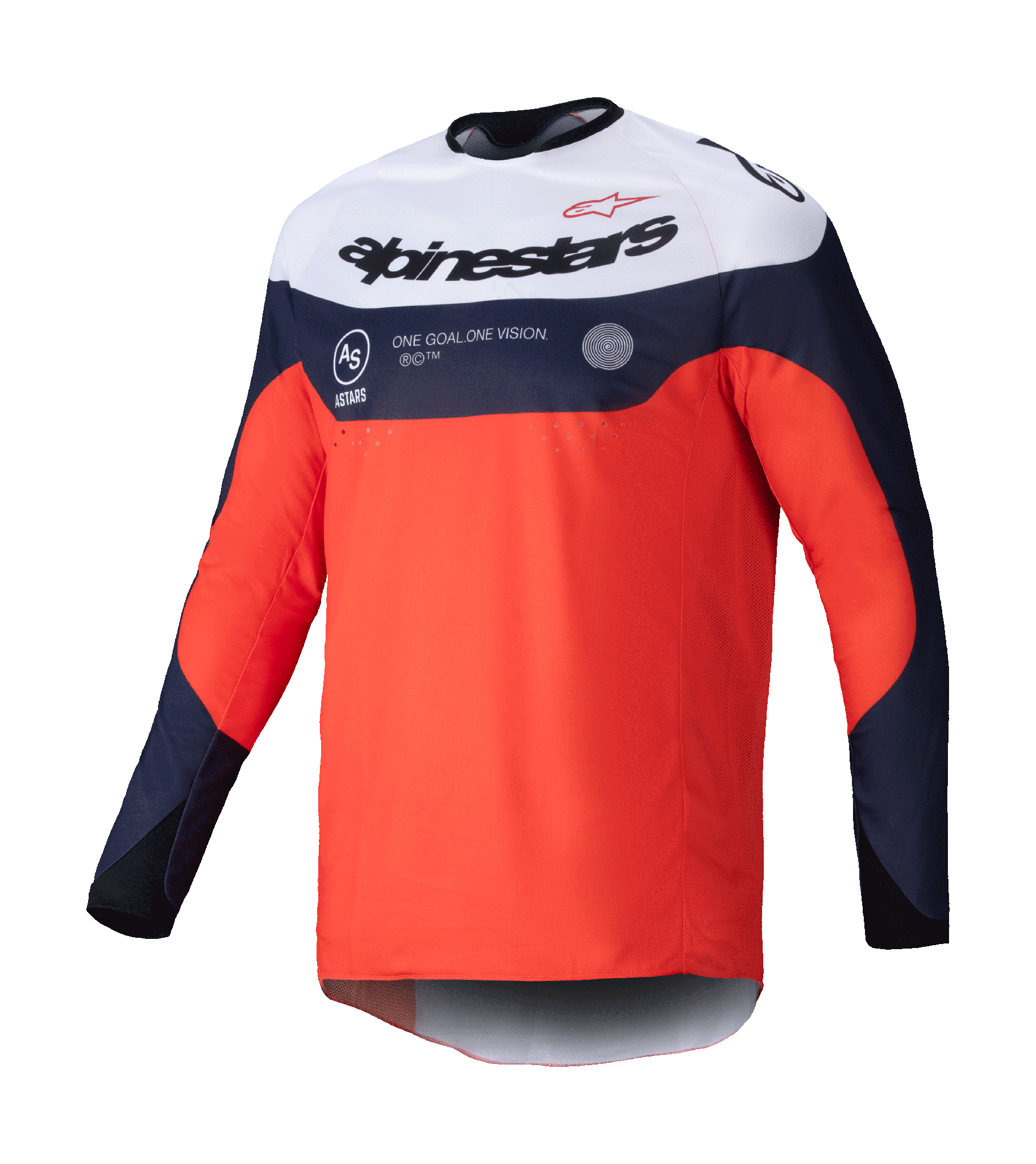Alpinestars Enduro Shirt Pro-Dura - Navy / Oranje / Wit