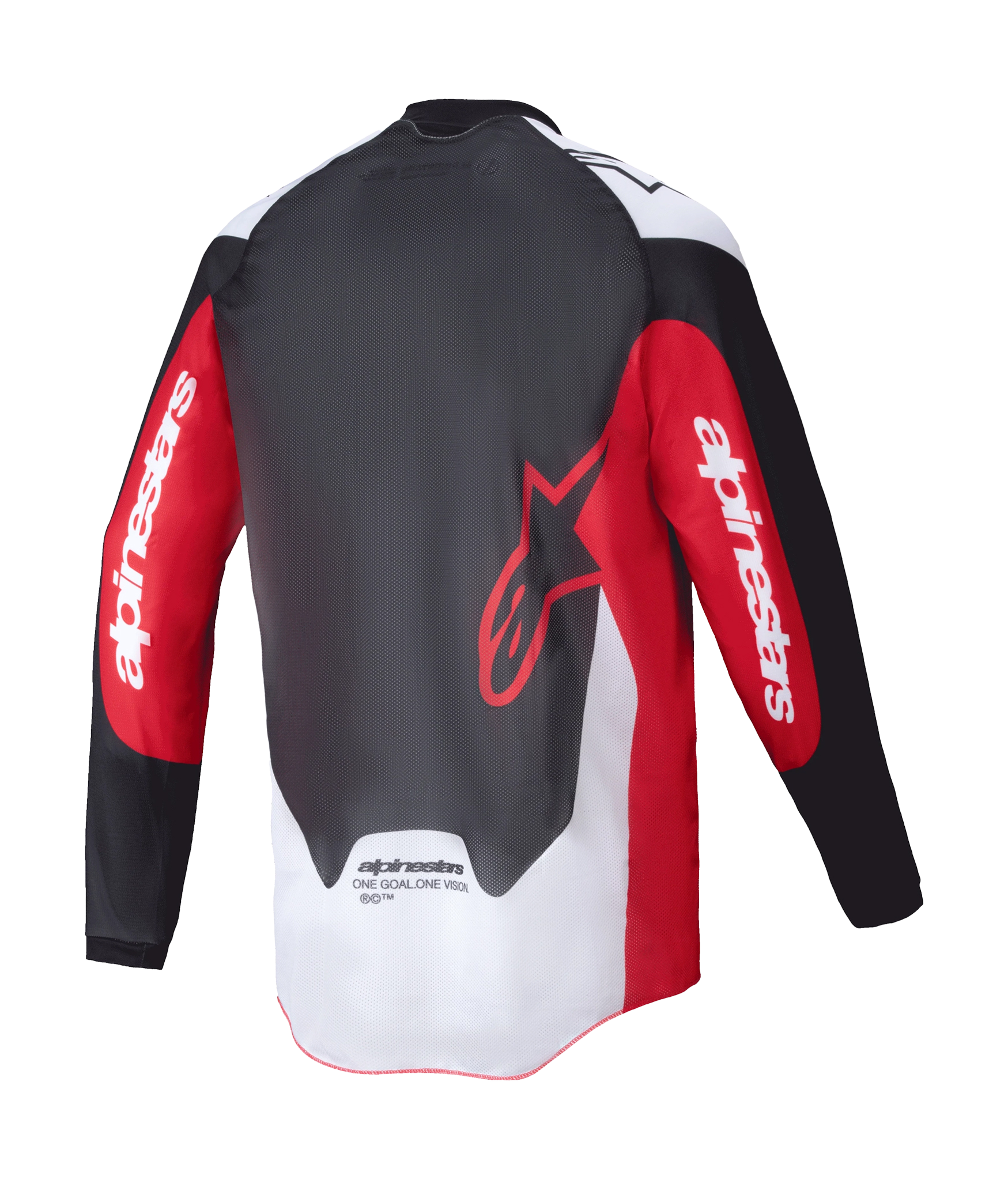 Alpinestars Enduro Shirt Pro-Dura - Zwart / Rood / Wit / Blauw