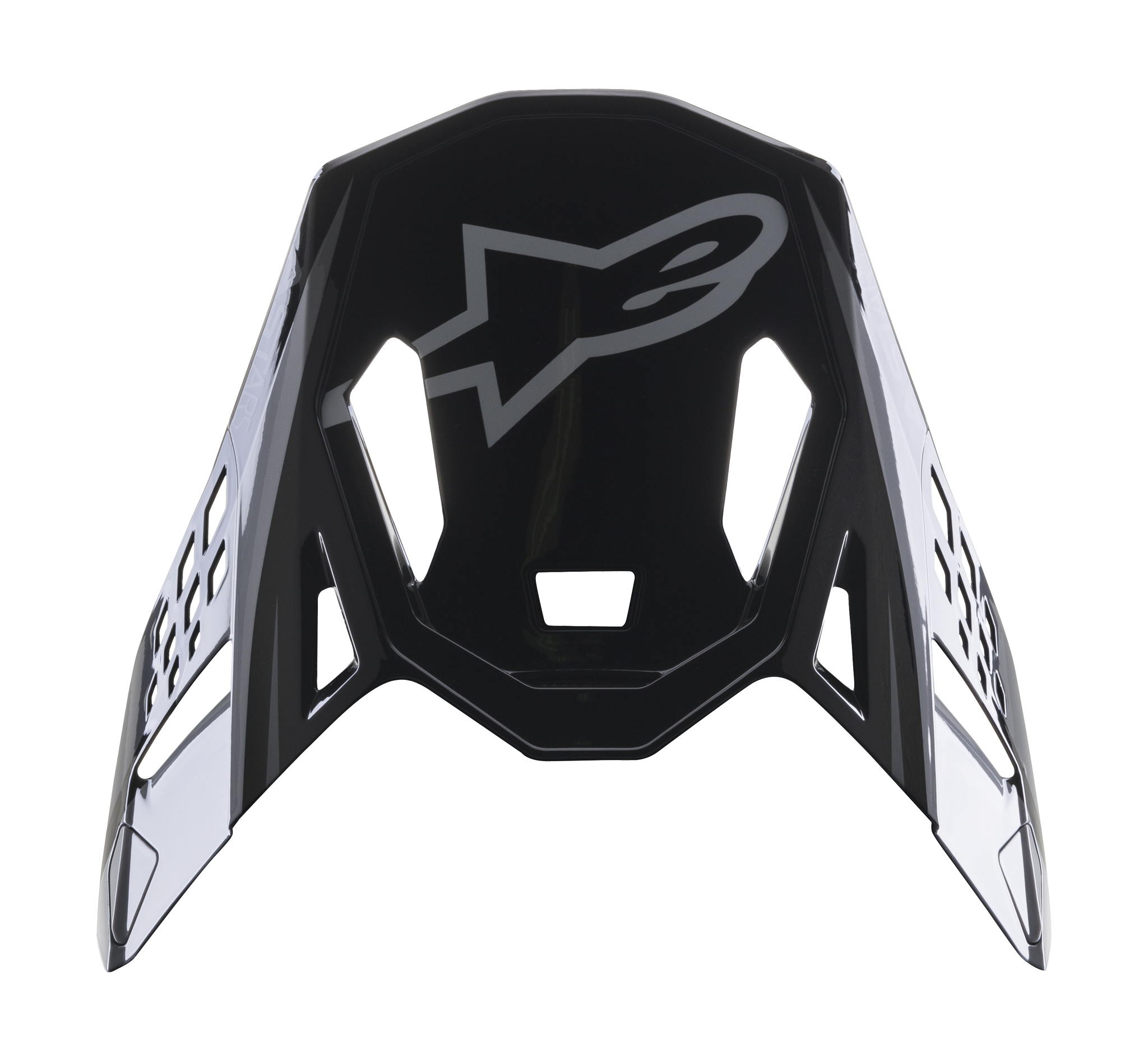 Alpinestars Helmklep S-M10 22.05 Carbon Meta 2 - Zwart / Grijs