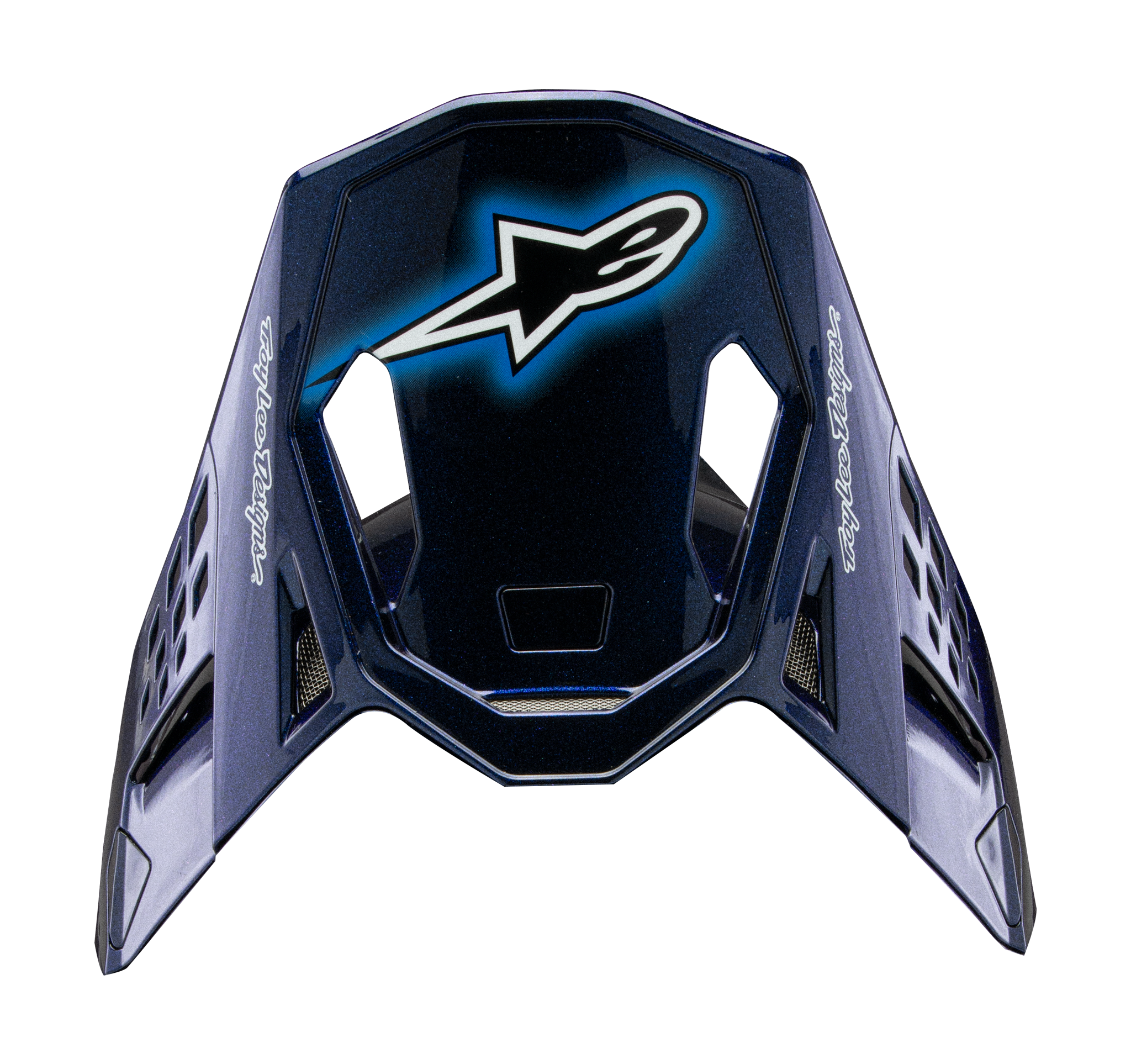 Alpinestars Helmklep S-M10 TLD Edition 25 - Blauw / Oranje / Geel / Rood