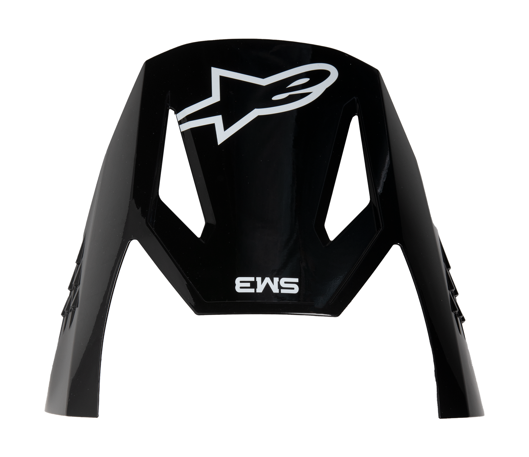 Alpinestars Helmklep S-M3 Solid - Glans Zwart