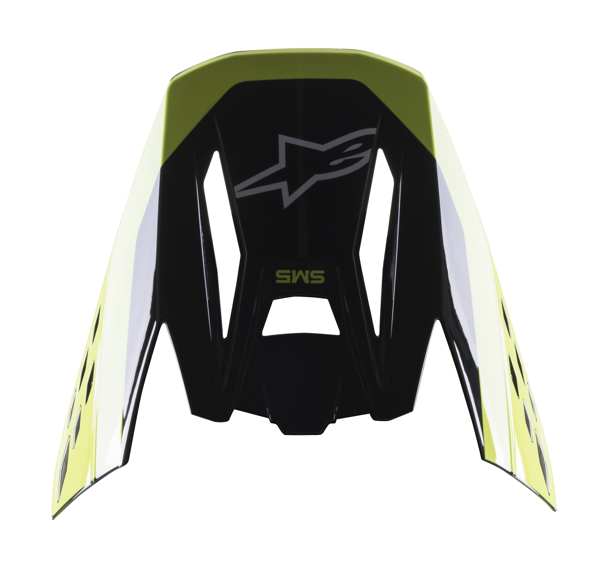 Alpinestars Helmklep S-M5 22.05 Beam - Zwart / Wit / Grijs / Fluo Geel