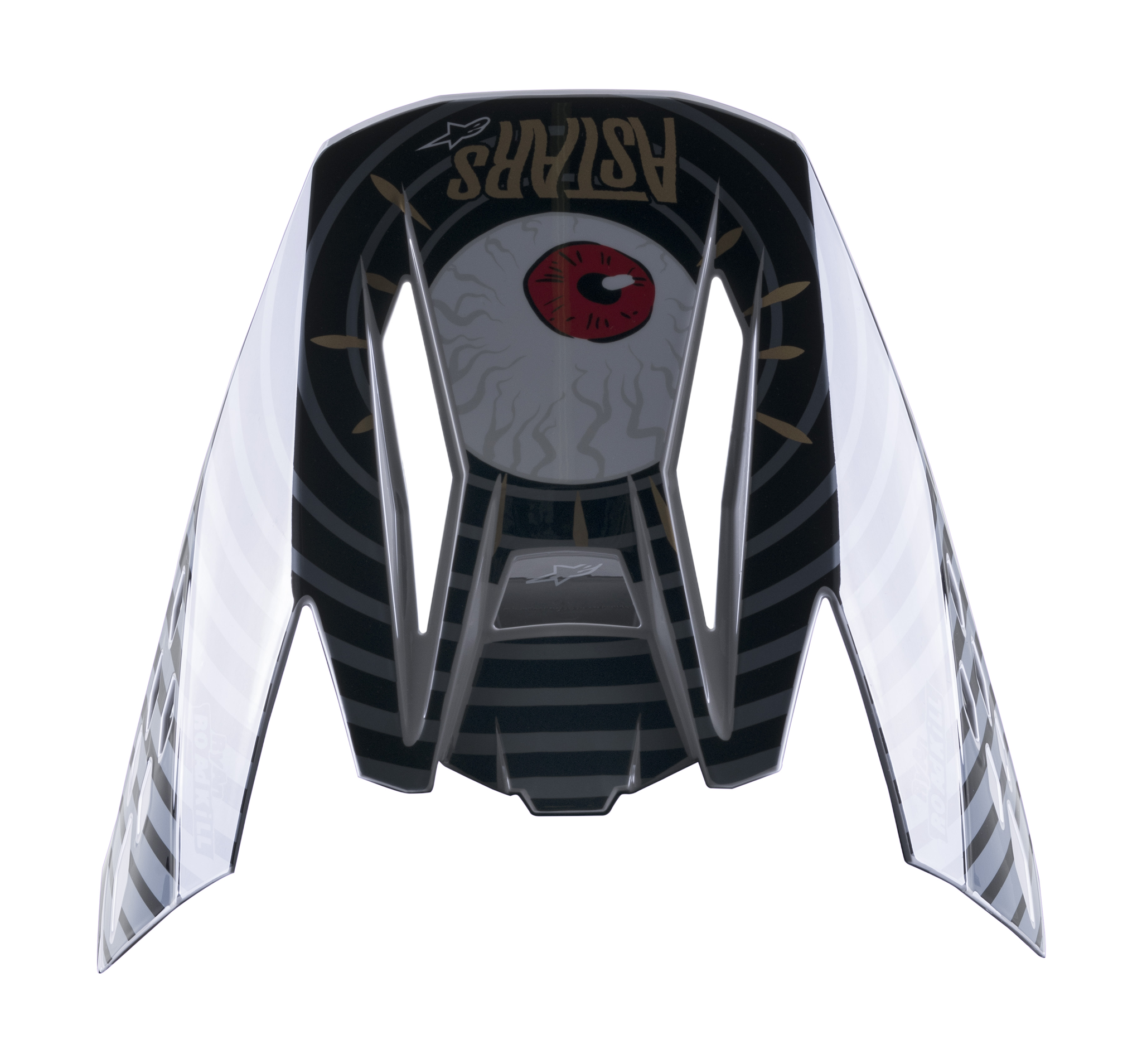 Alpinestars Helmklep S-M5 22.05 Solar Flare - Zwart / Grijs / Goud