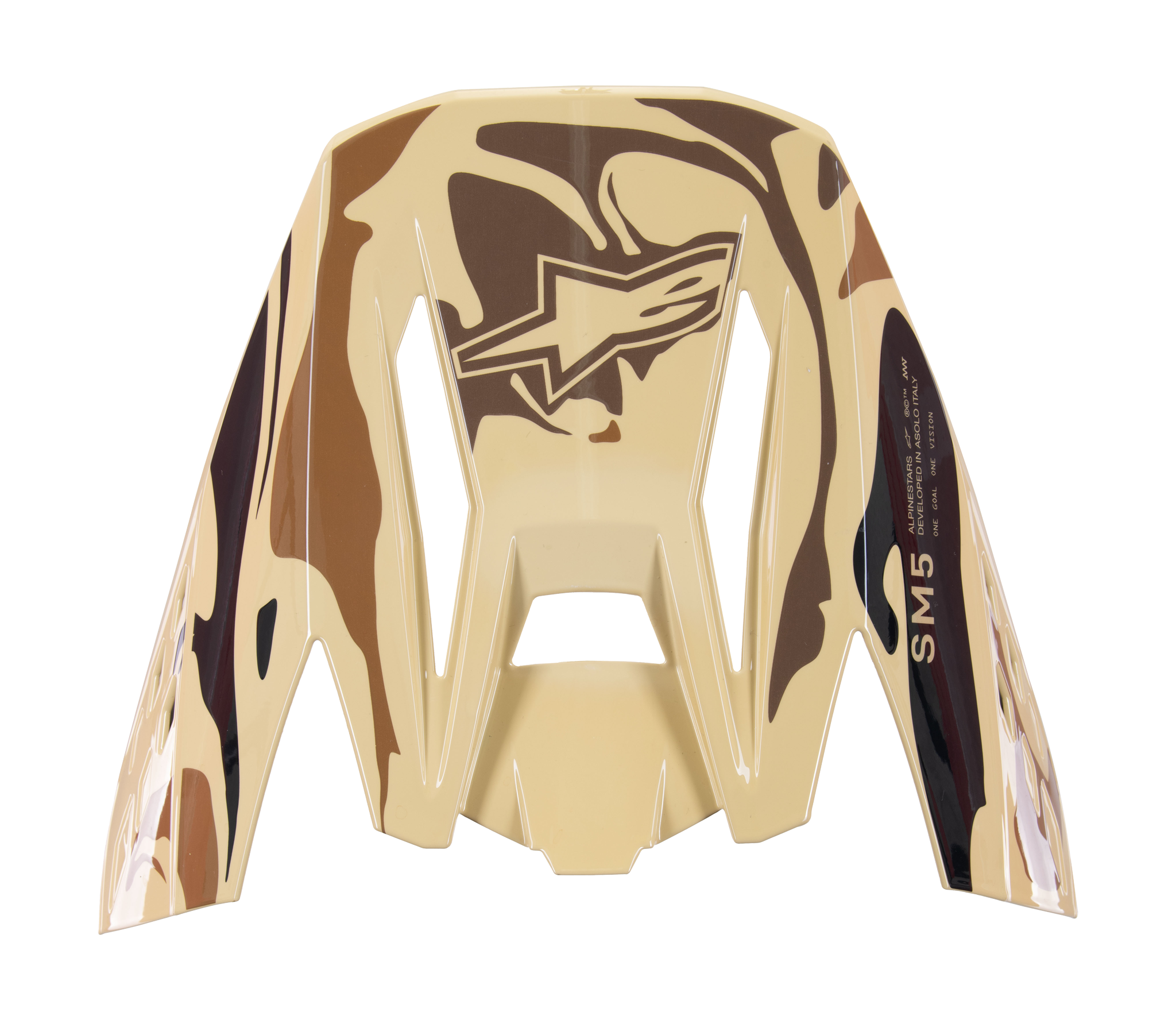 Alpinestars Helmklep S-M5 Mineral - Mat Donker Bruin