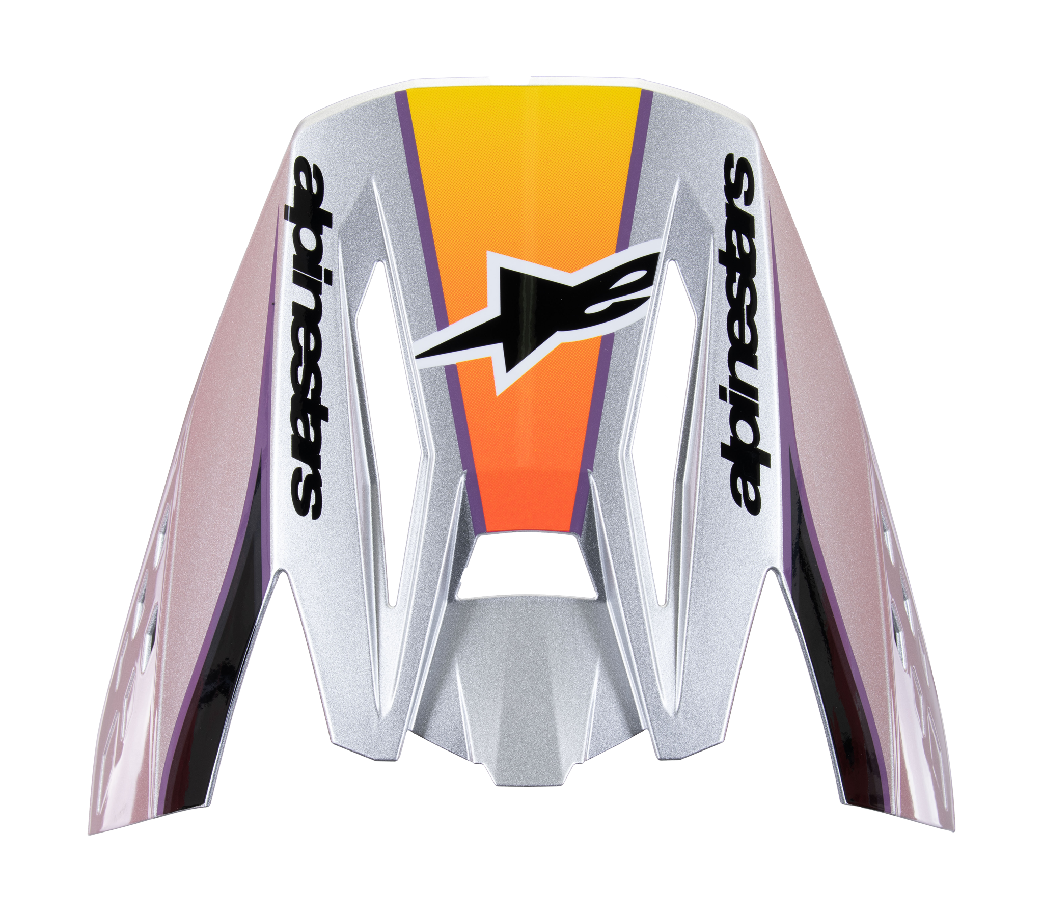 Alpinestars Helmklep S-M5 Sail - Glans Violet / Zwart / Zilver