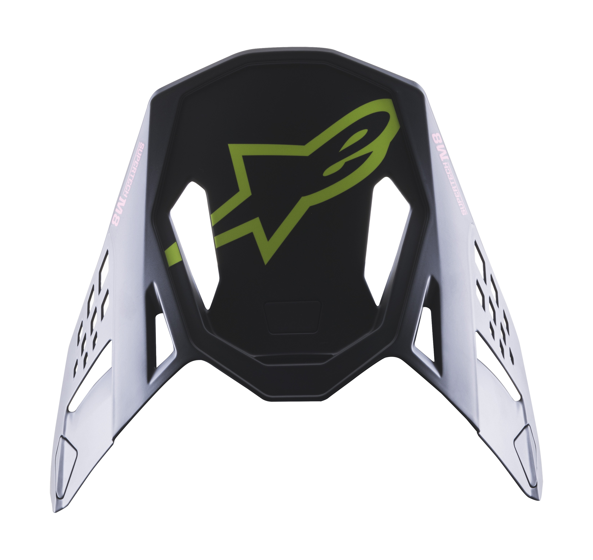 Alpinestars Helmklep S-M8 22.05 Echo - Zwart / Blauw / Fluo Geel